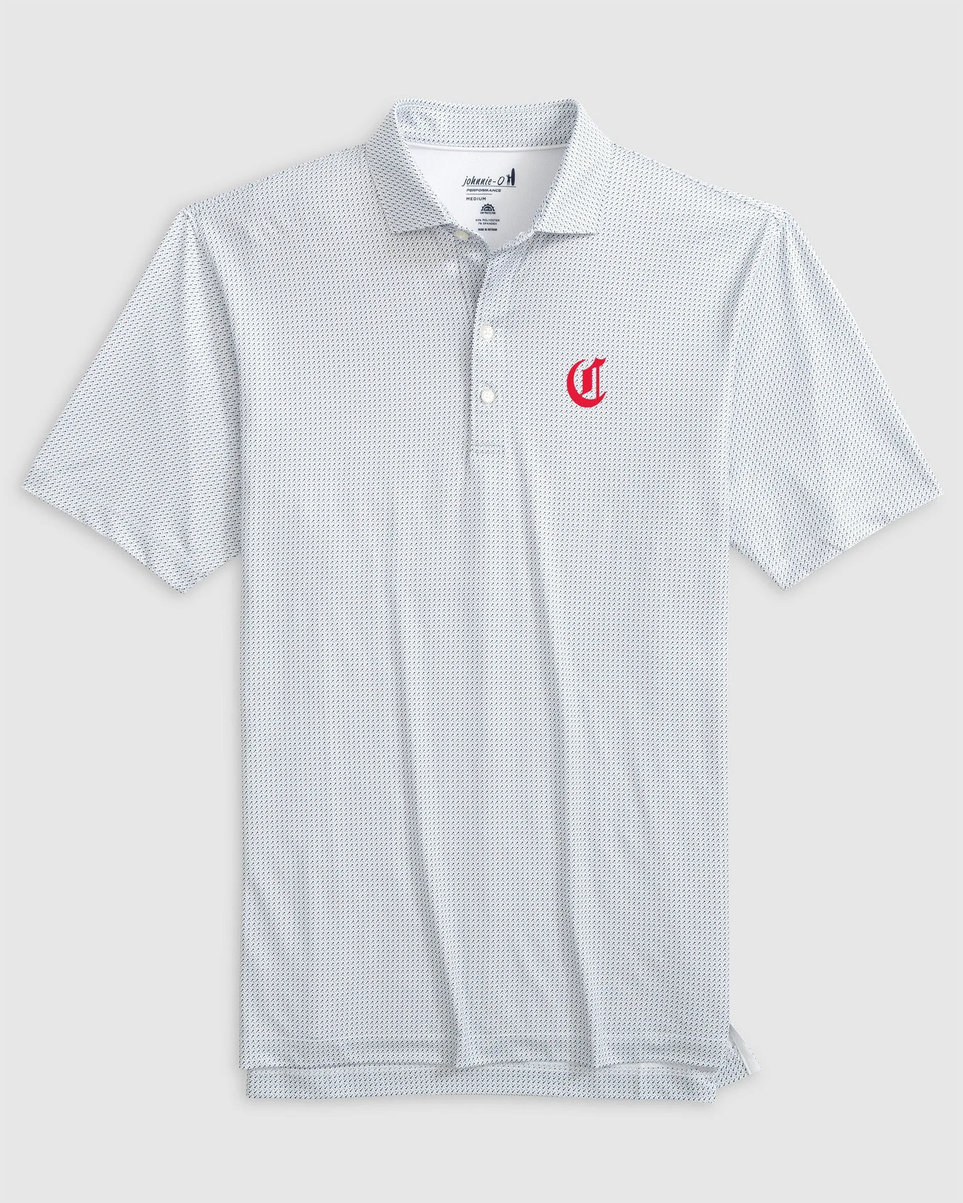 Cincinnati Reds Tee Time Performance Jersey Polo - Cooperstown Logo sold by Johnnie-O product image thumbnail 2