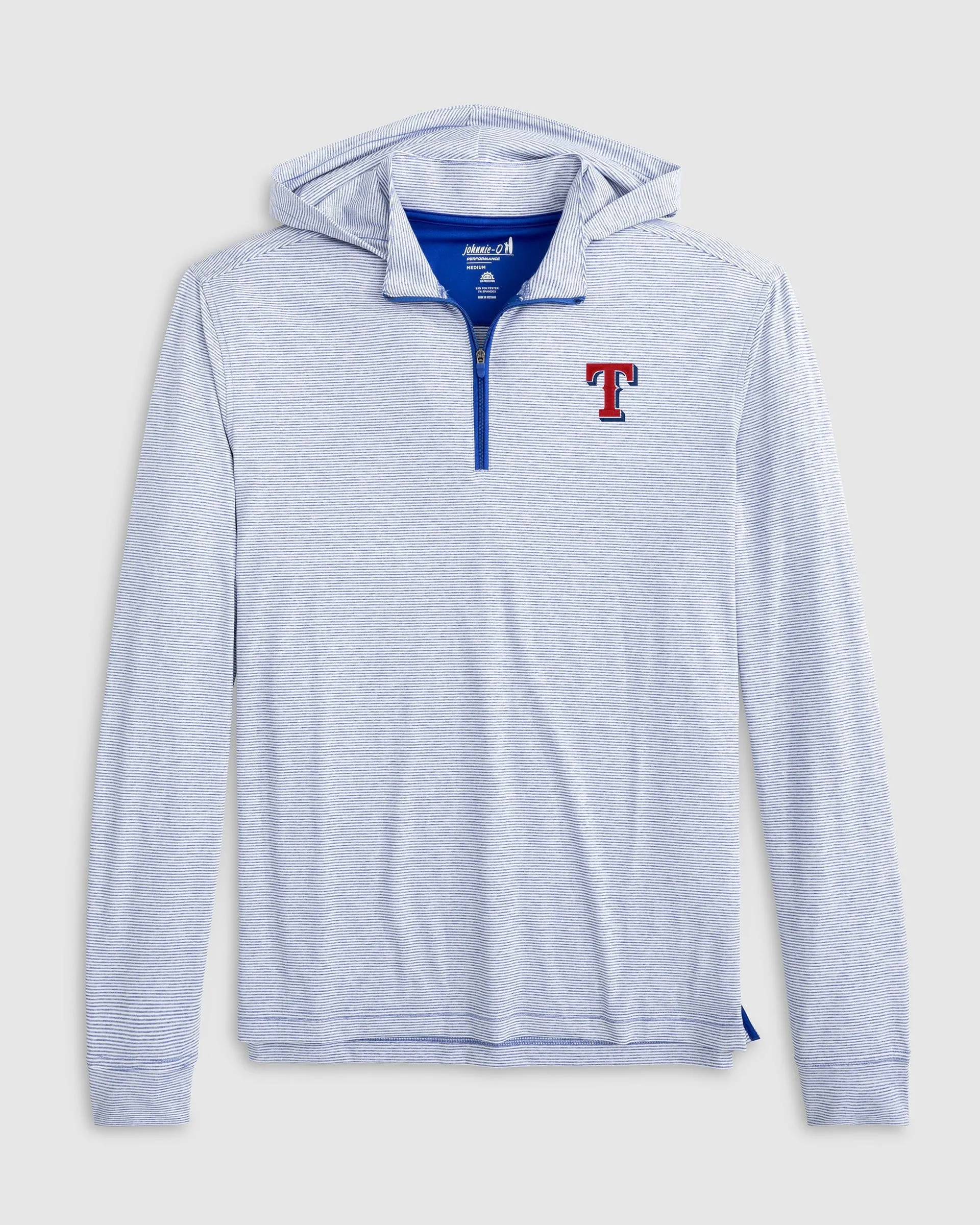 Texas Rangers Hybrid Performance 1/4 Zip Hoodie sold by Johnnie-O product image thumbnail 3