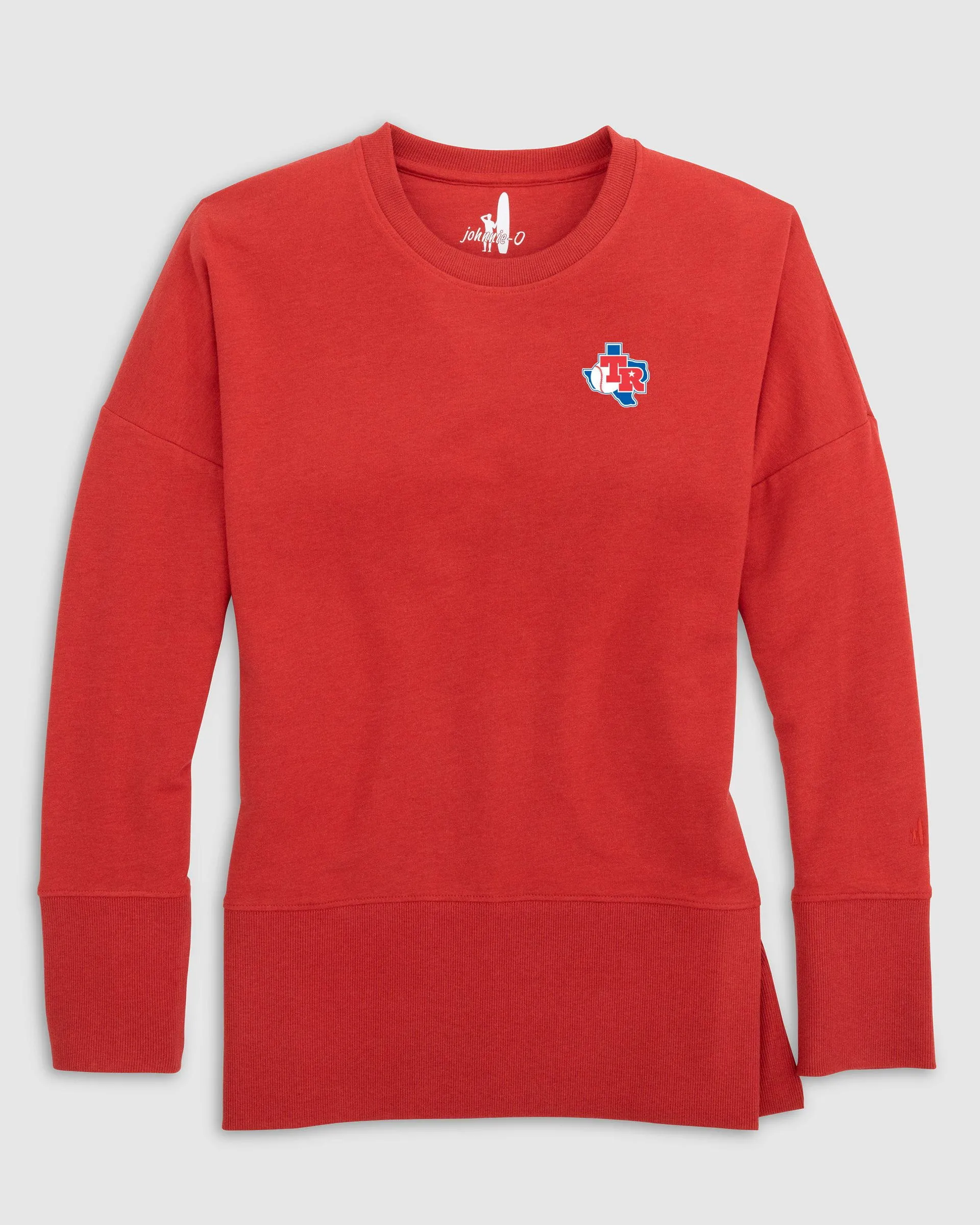 Women's Texas Rangers Brittany Crewneck Sweatshirt - Cooperstown Logo sold by Johnnie-O product image thumbnail 3