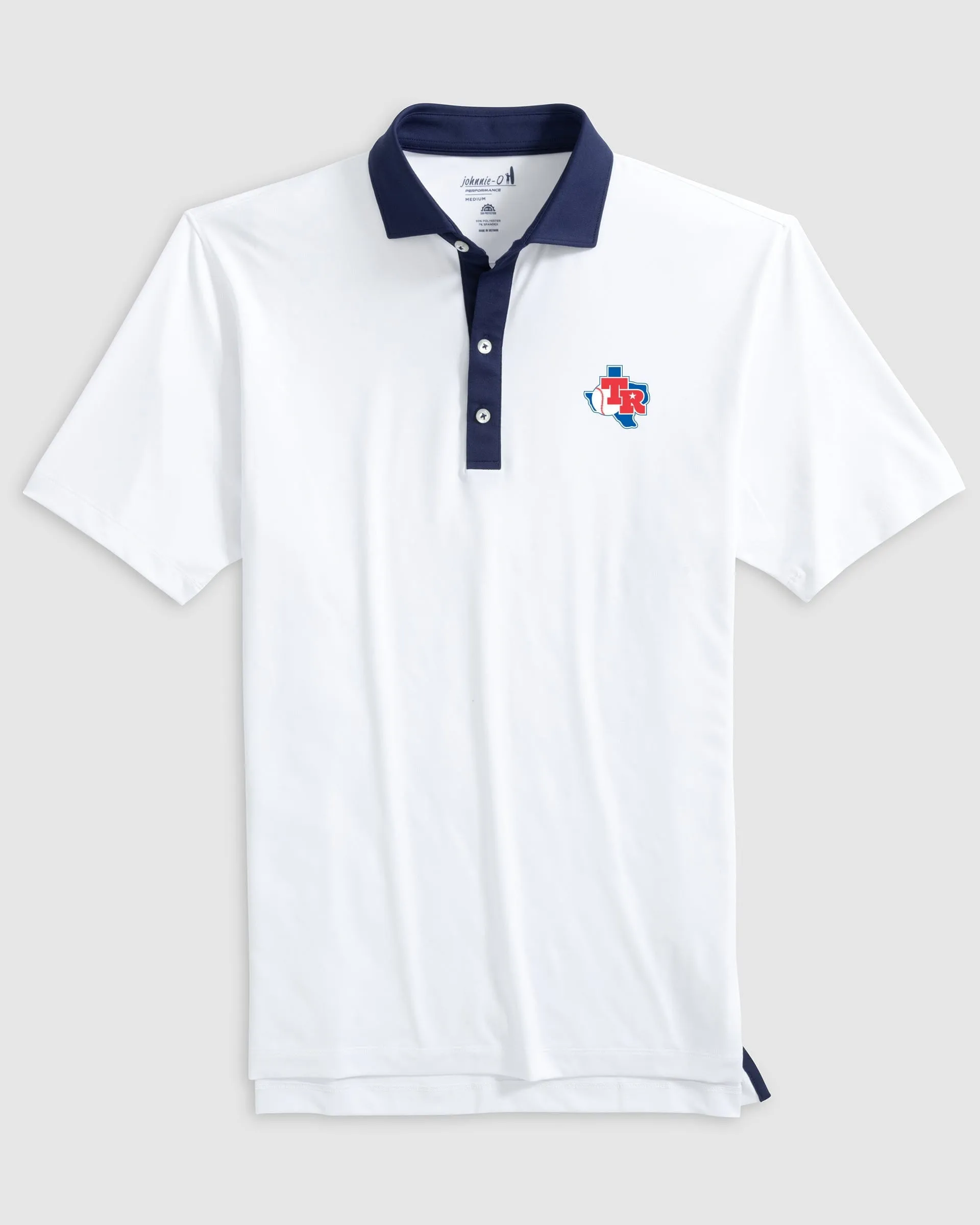Texas Rangers Ramos Performance Jersey Polo - Cooperstown Logo sold by Johnnie-O