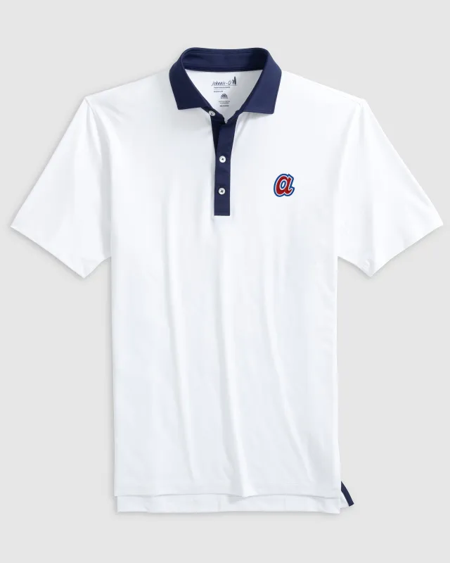 Atlanta Braves Ramos Performance Jersey Polo - Cooperstown Logo sold by Johnnie-O