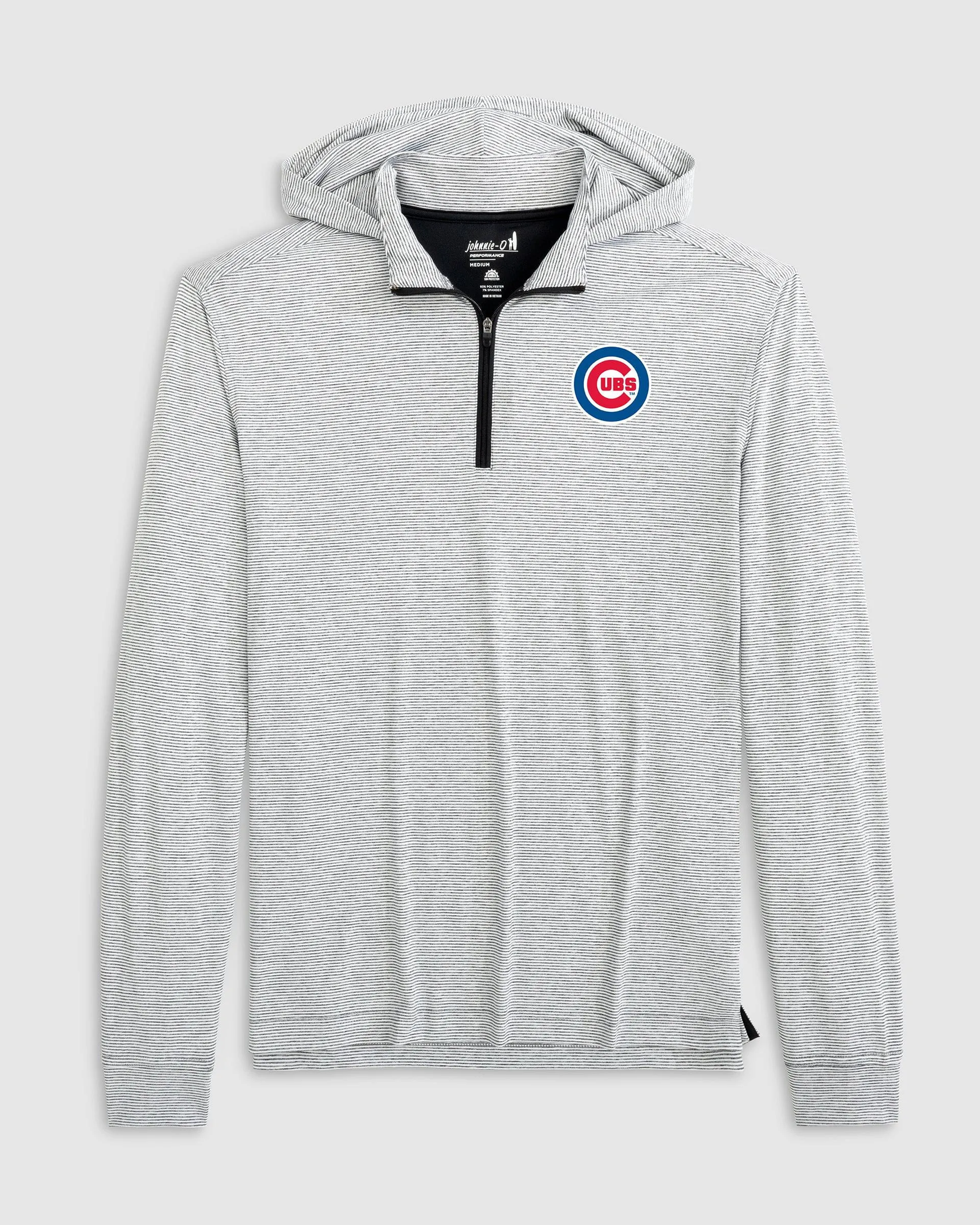 Chicago Cubs Hybrid Performance 1/4 Zip Hoodie sold by Johnnie-O