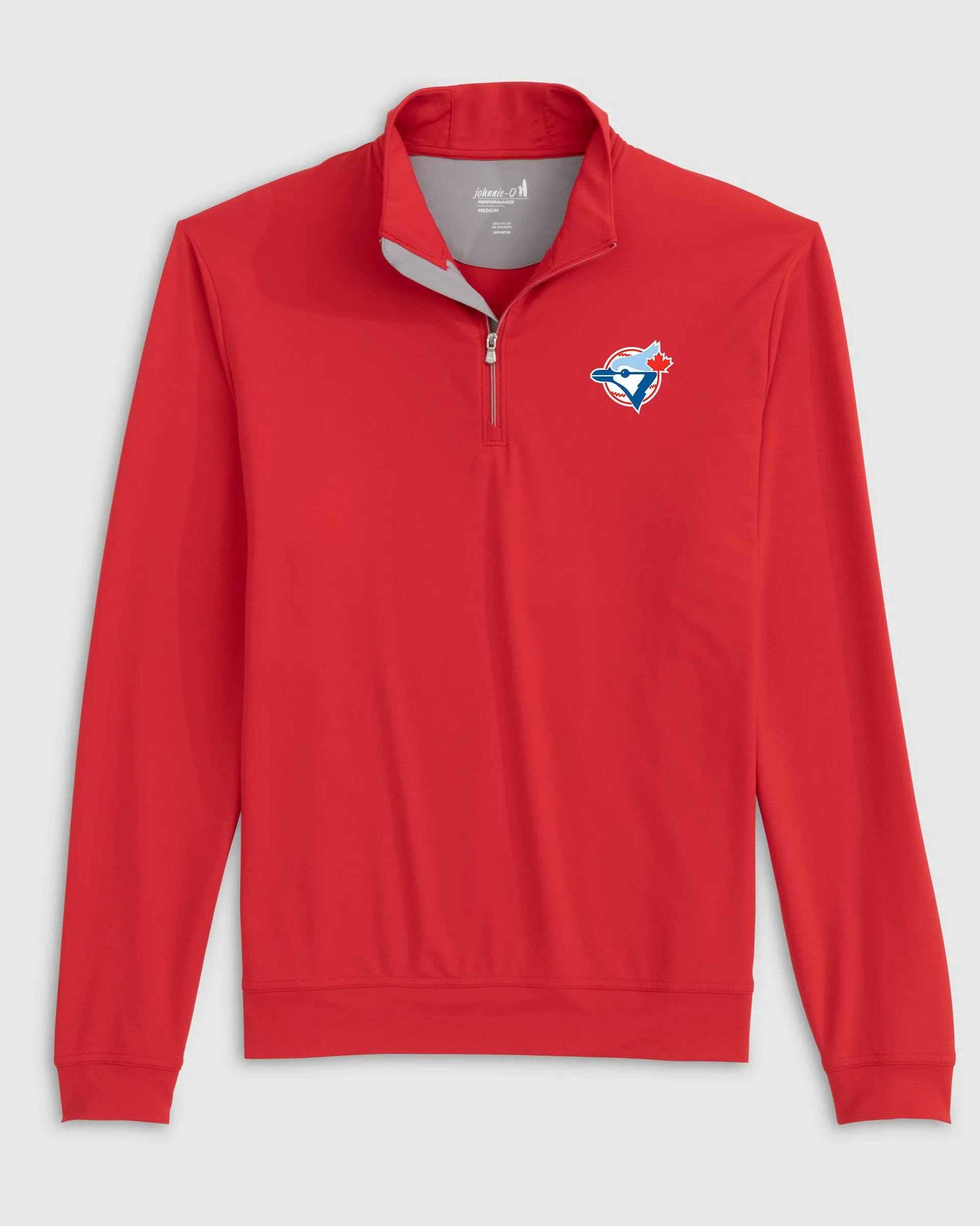 Toronto Blue Jays Motion Performance 1/4 Zip - Cooperstown Logo sold by Johnnie-O