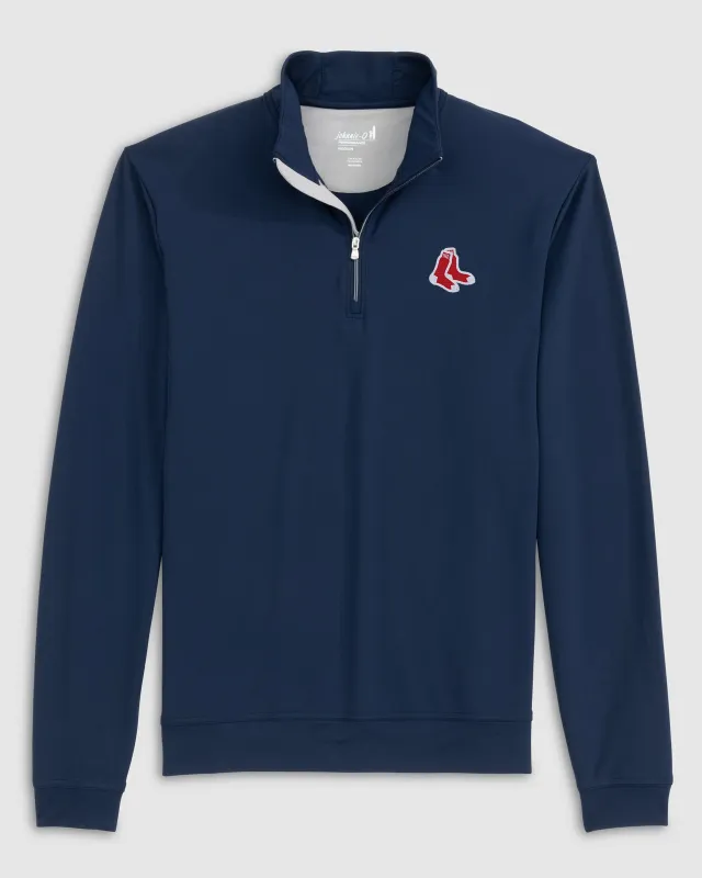 Boston Red Sox Motion Performance 1/4 Zip - Cooperstown Logo sold by Johnnie-O