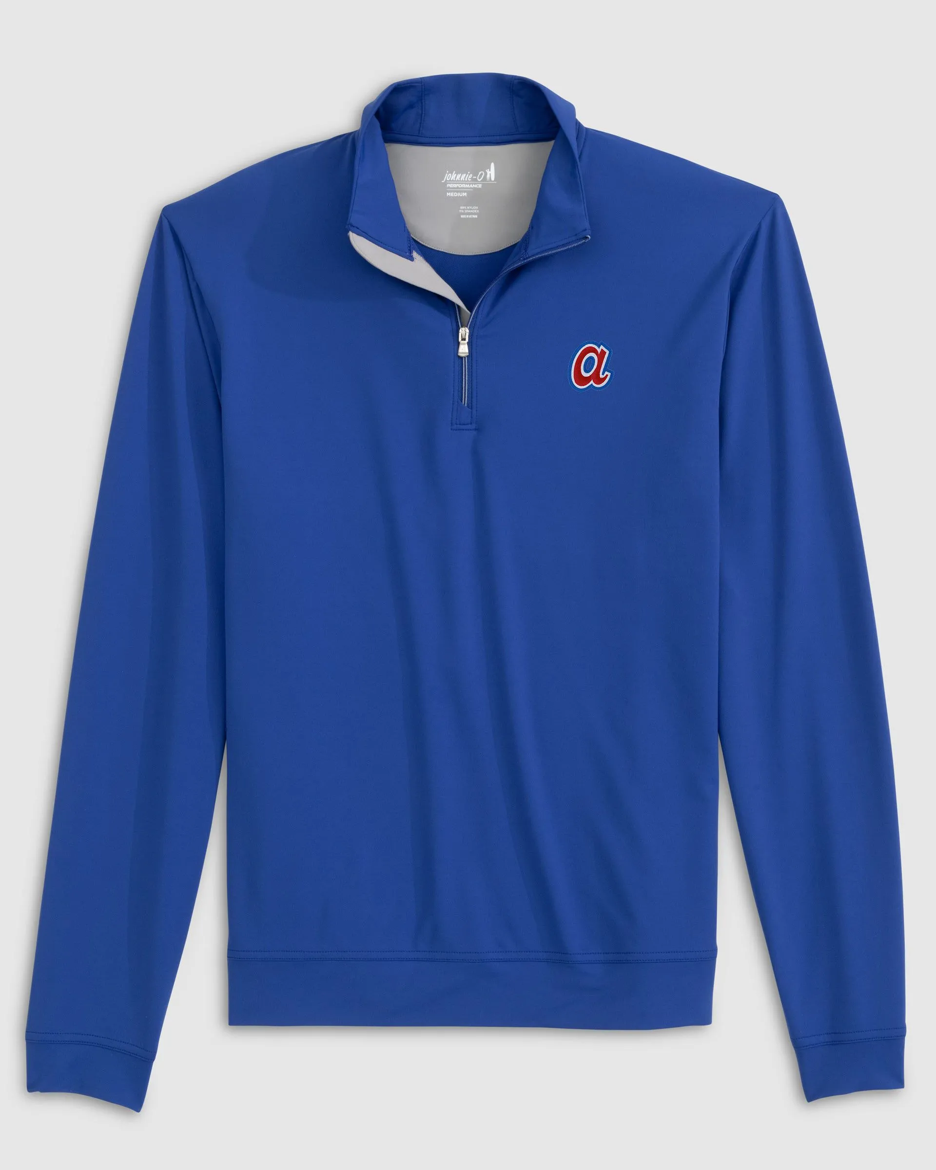 Atlanta Braves Motion Performance 1/4 Zip - Cooperstown Logo sold by Johnnie-O product image thumbnail 3