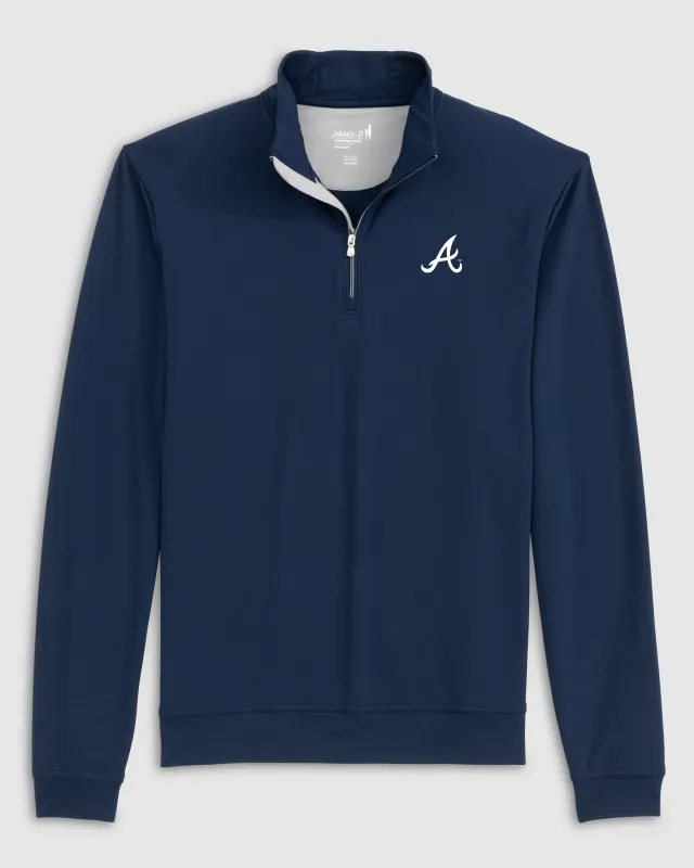Atlanta Braves Motion Performance 1/4 Zip sold by Johnnie-O