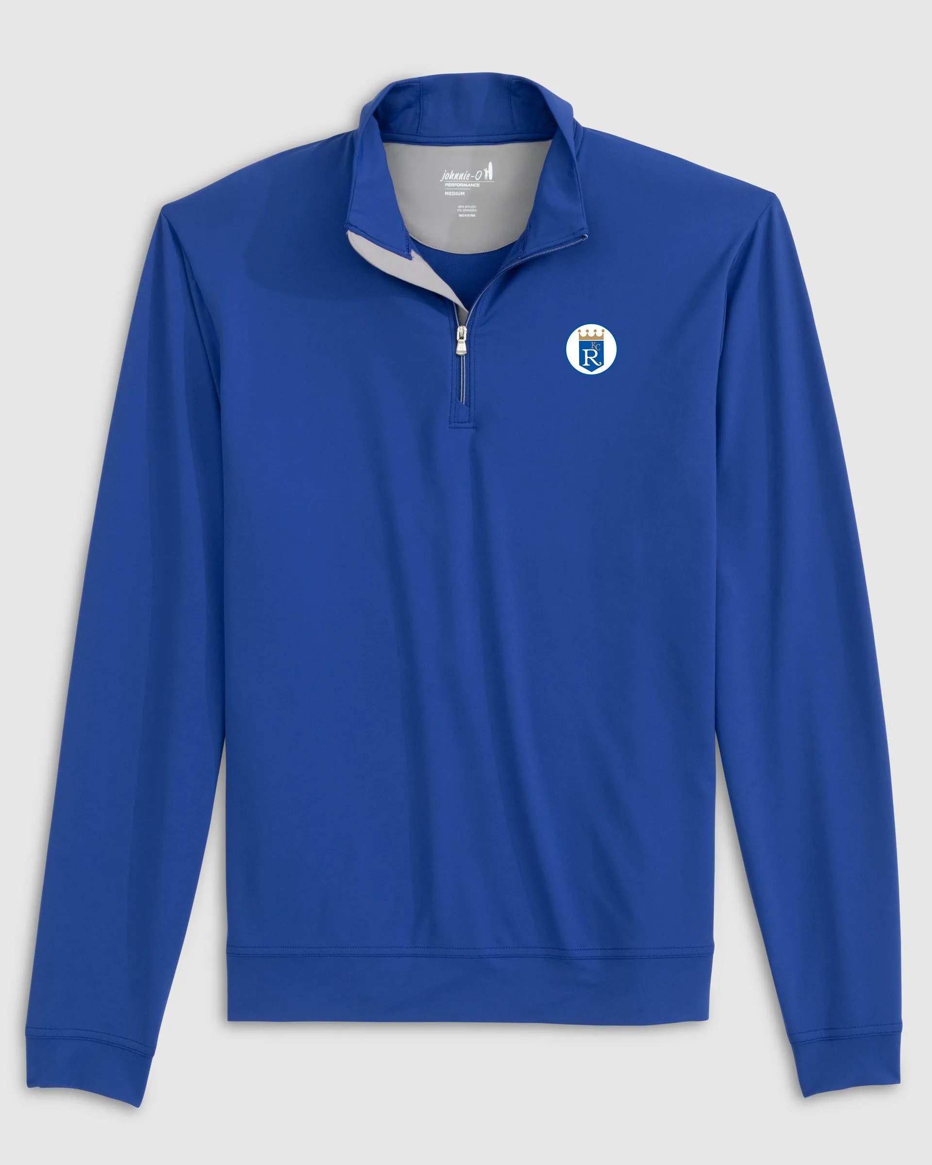 Kansas City Royals Motion Performance 1/4 Zip - Cooperstown Logo sold by Johnnie-O