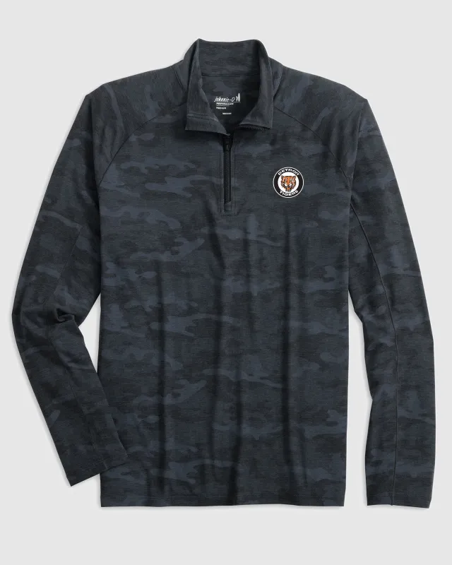 Detroit Tigers Patton Performance Camo 1/4 Zip - Cooperstown Logo sold by Johnnie-O
