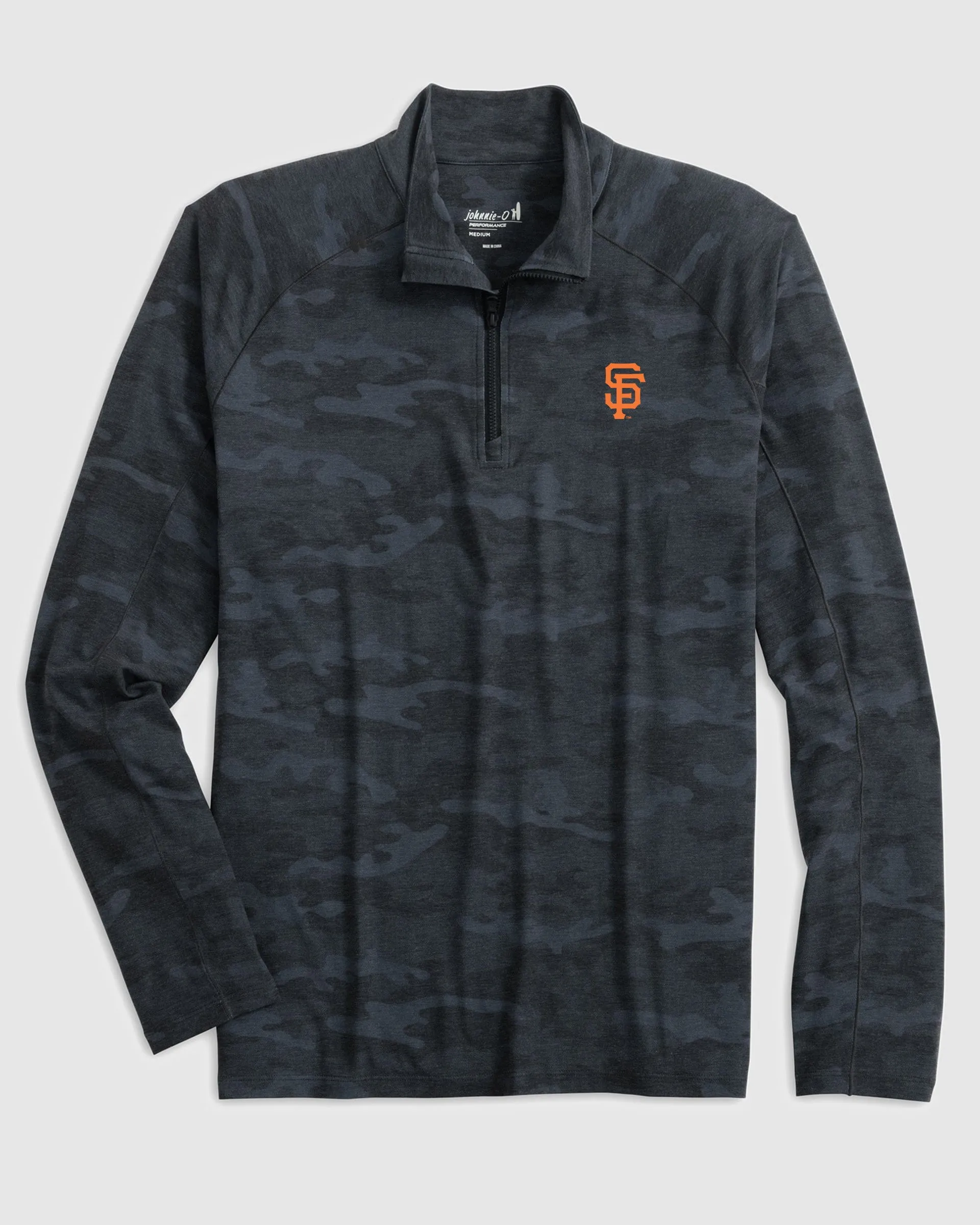 San Francisco Giants Patton Performance Camo 1/4 Zip sold by Johnnie-O