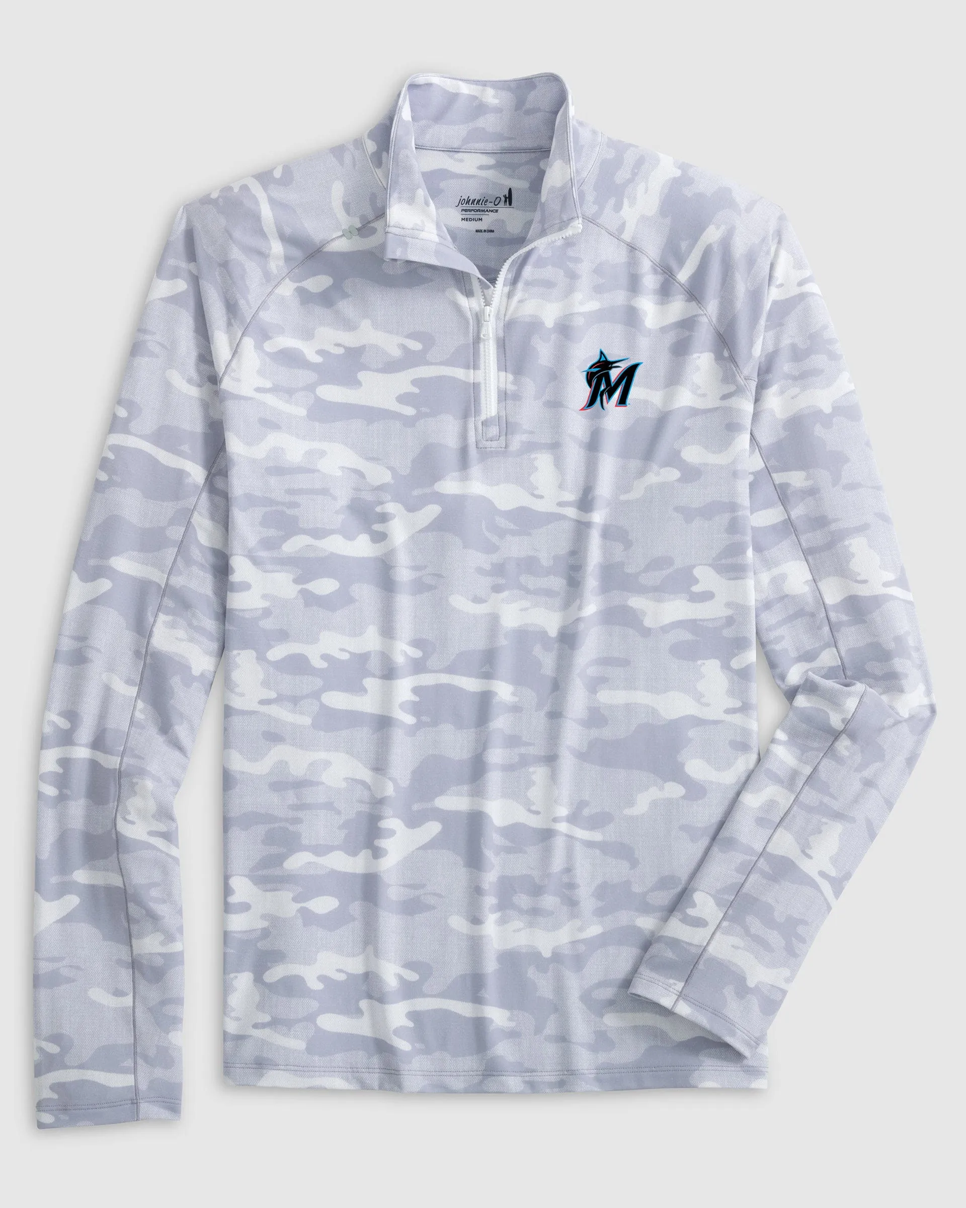 Miami Marlins Patton Performance Camo 1/4 Zip sold by Johnnie-O product image thumbnail 2