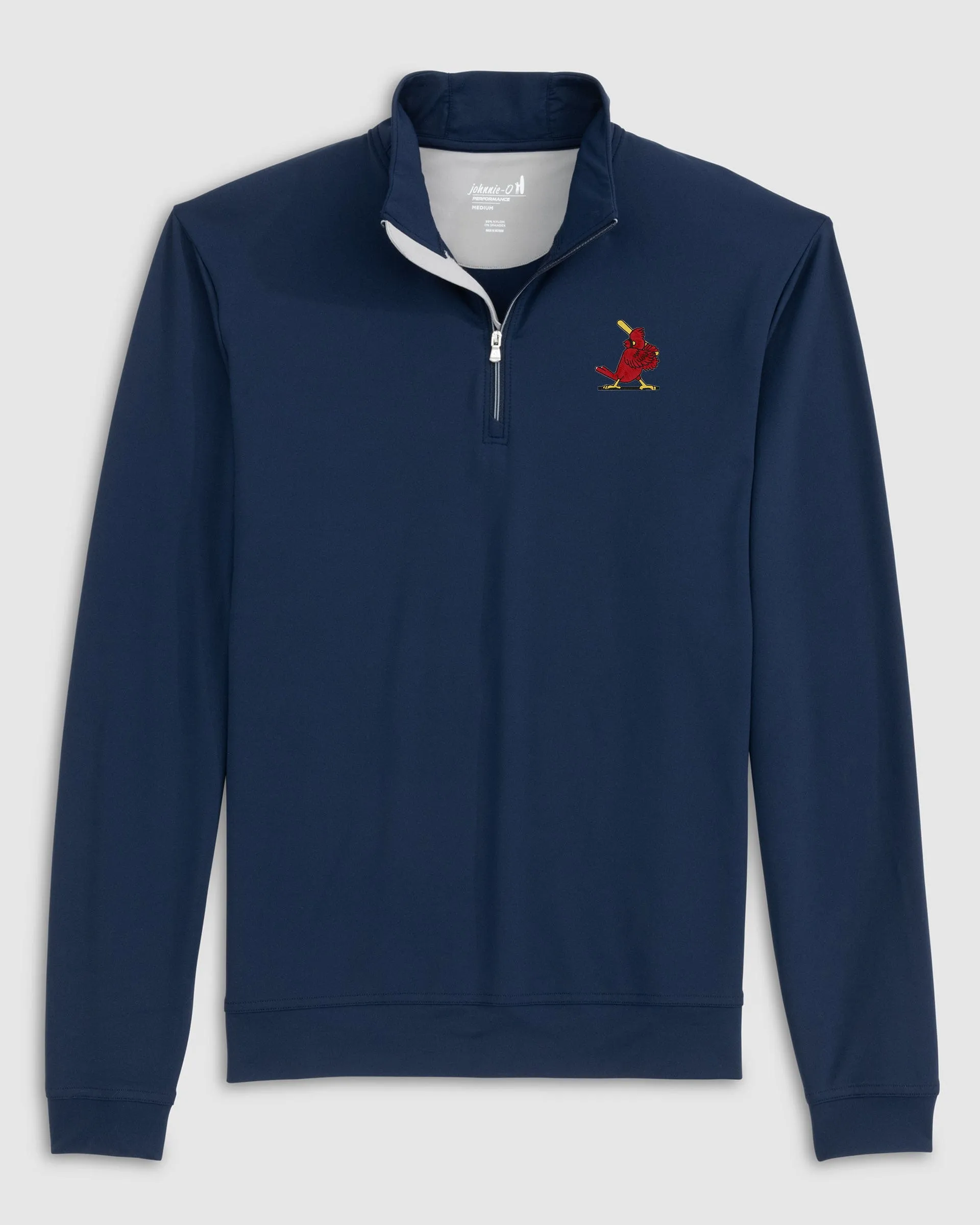 St. Louis Cardinals Motion Performance 1/4 Zip - Cooperstown Logo sold by Johnnie-O