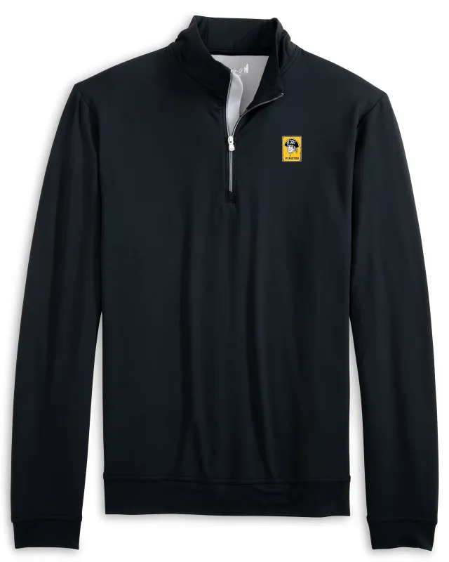 Pittsburgh Pirates Motion Performance 1/4 Zip - Cooperstown Logo sold by Johnnie-O