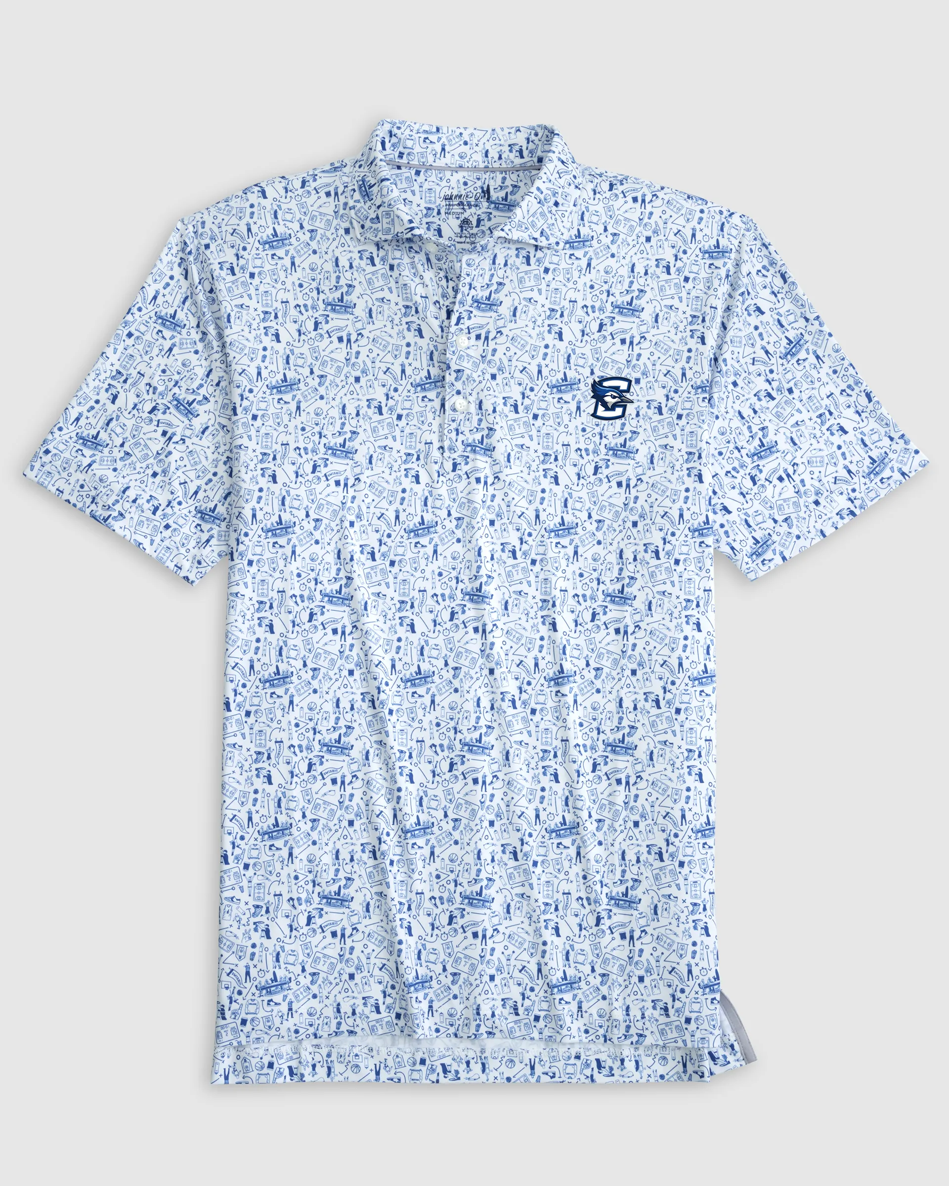 Creighton Hoop There It Is Performance Jersey Polo sold by Johnnie-O