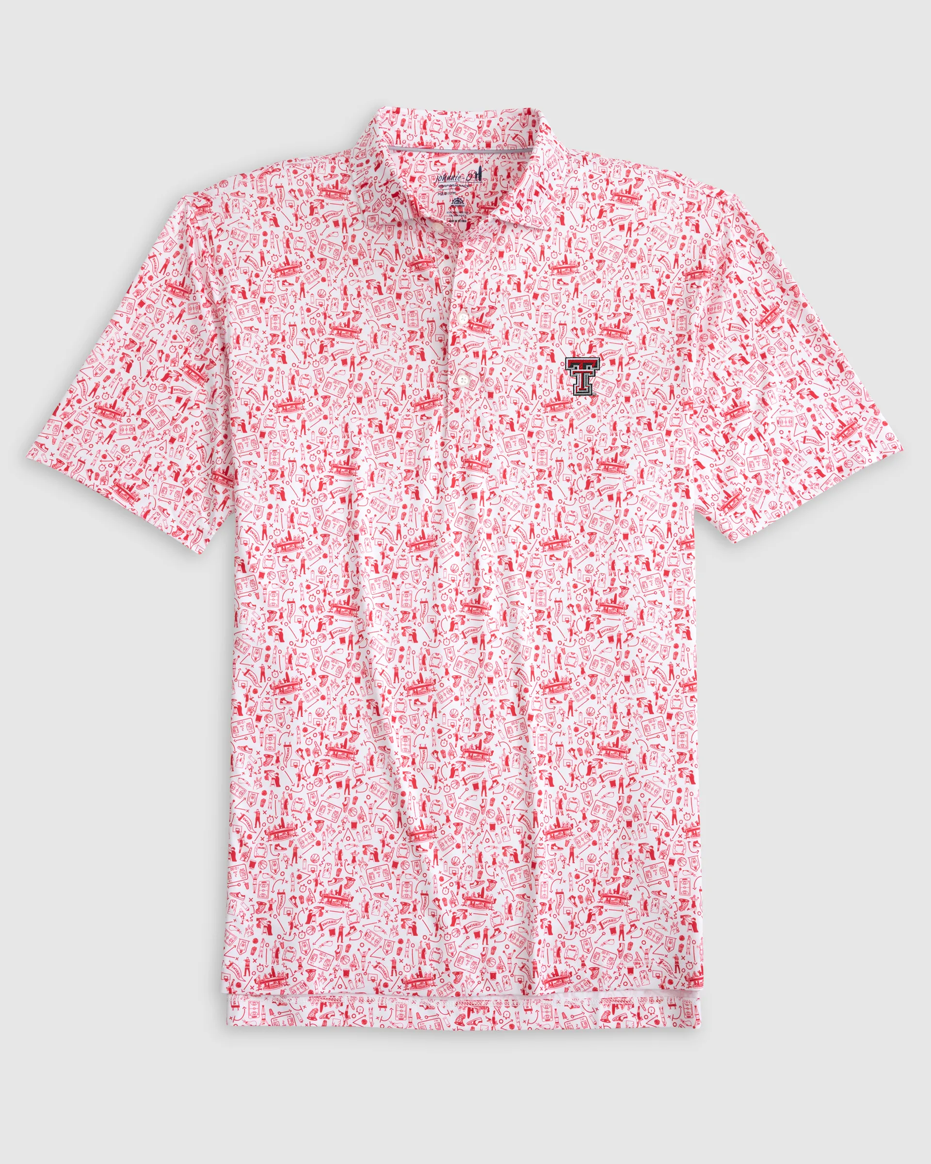 Texas Tech Hoop There It Is Performance Jersey Polo sold by Johnnie-O product image thumbnail 2