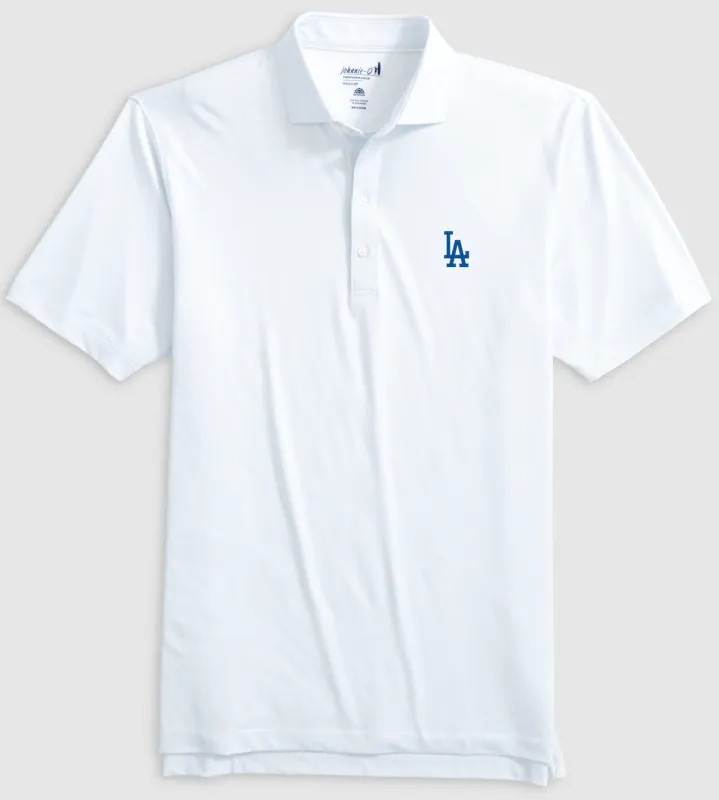 Los Angeles Dodgers Slade Performance Jersey Printed Polo sold by Johnnie-O