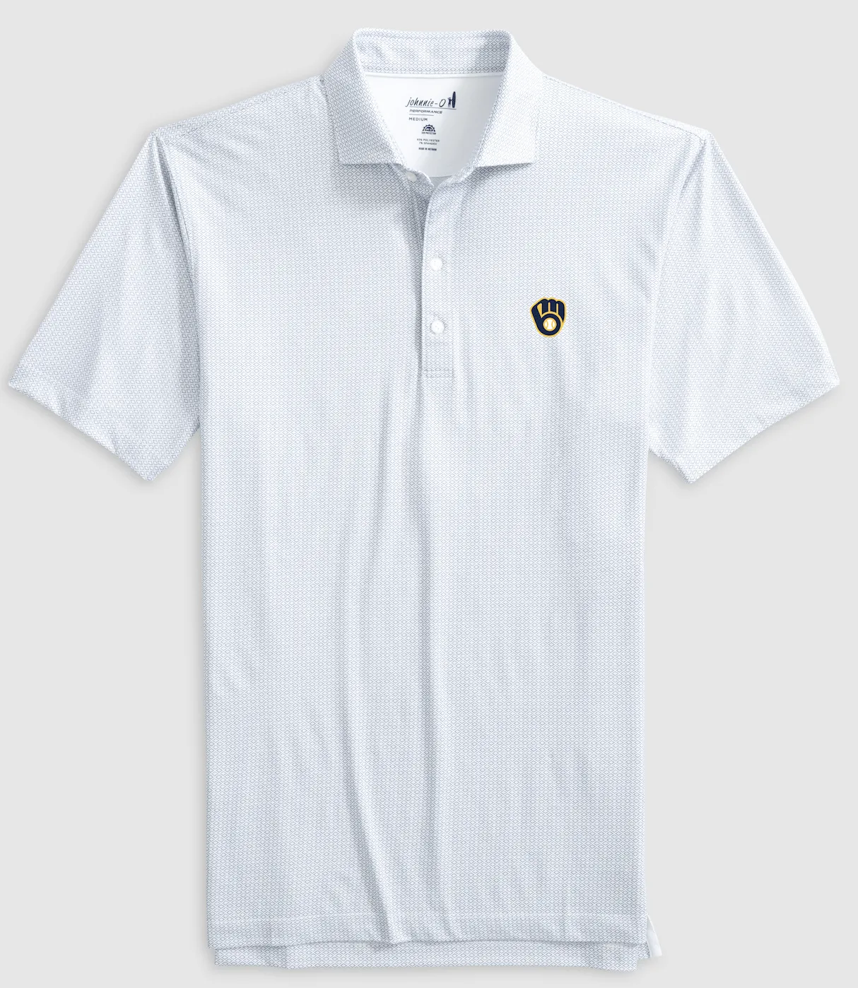 Milwaukee Brewers Slade Performance Jersey Printed Polo sold by Johnnie-O