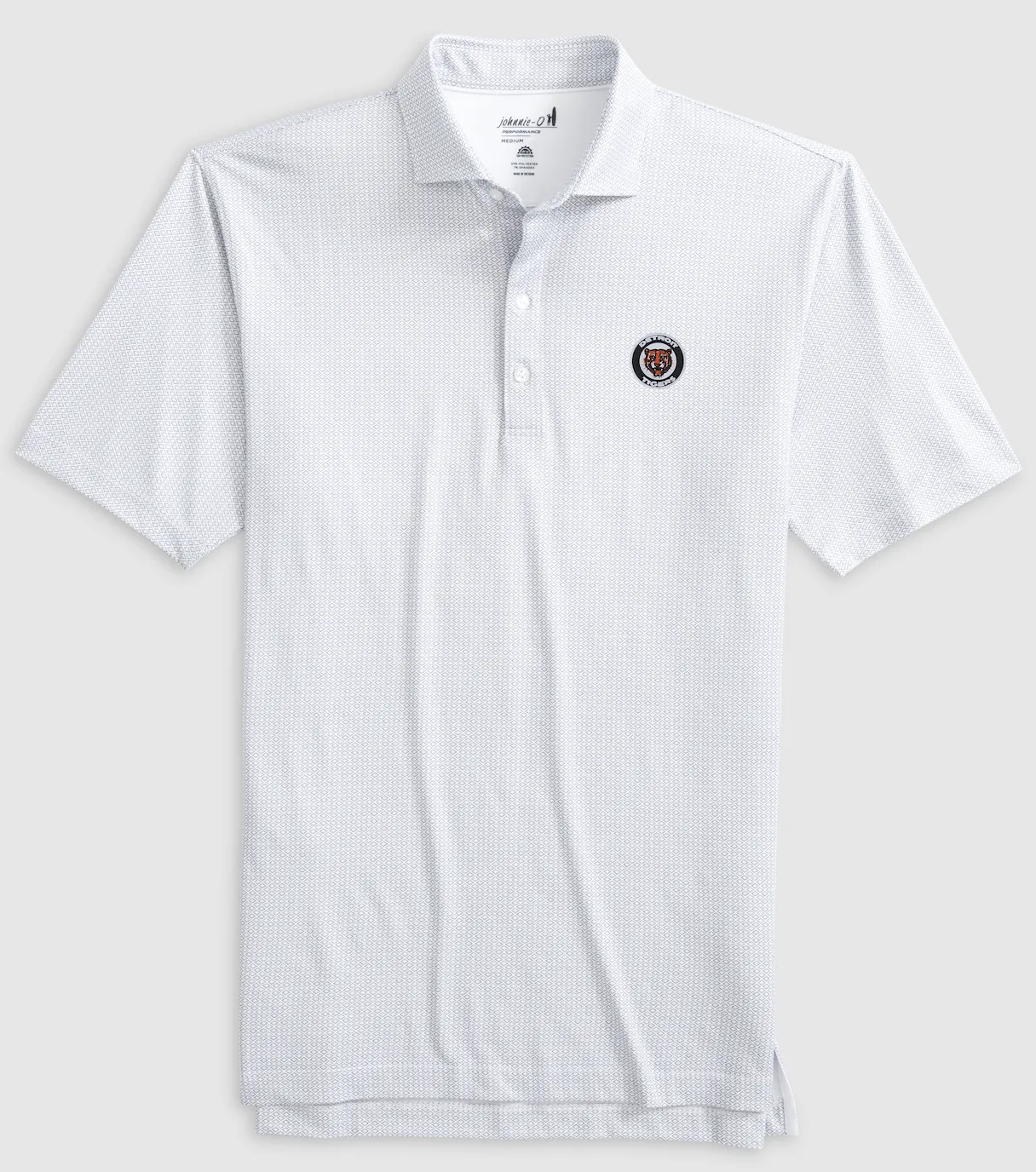 Detriot Tigers Slade Performance Jersey Printed Polo - Cooperstown Logo sold by Johnnie-O