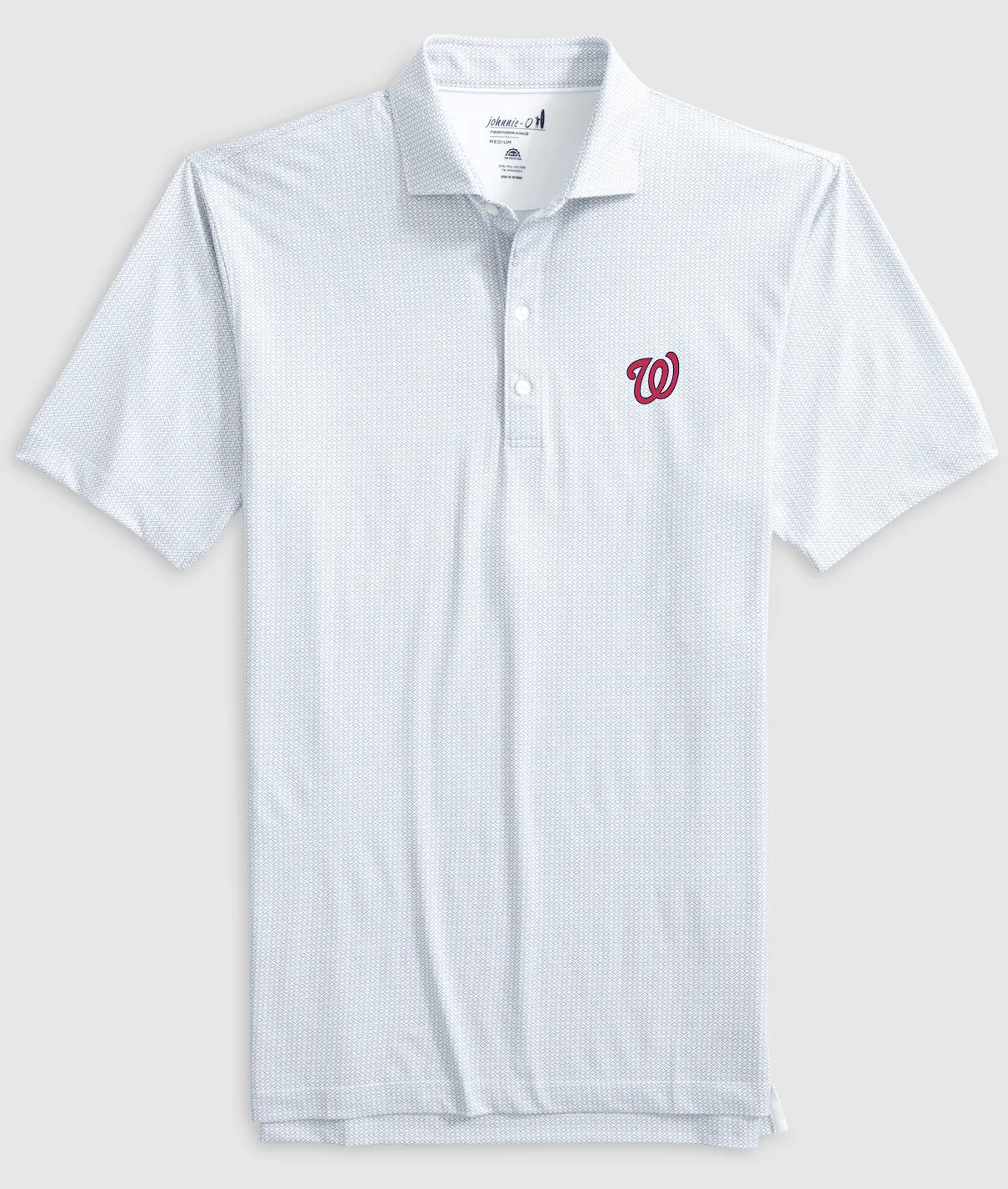 Washington Nationals Slade Performance Jersey Printed Polo sold by Johnnie-O