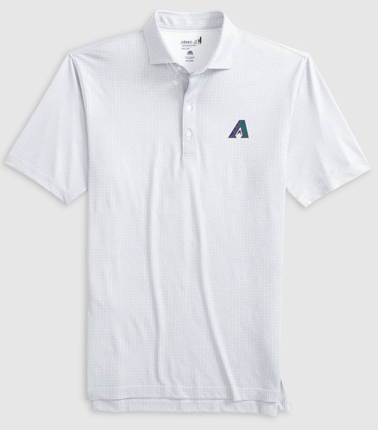 Arizona Diamondbacks Slade Performance Jersey Printed Polo - Cooperstown Logo sold by Johnnie-O