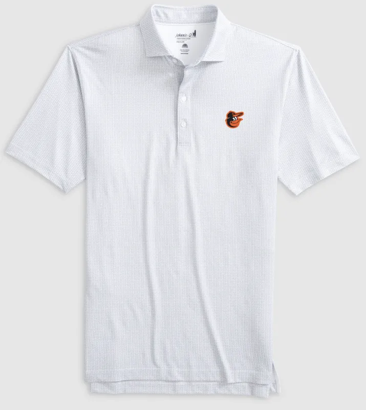 Baltimore Orioles Slade Performance Jersey Printed Polo sold by Johnnie-O