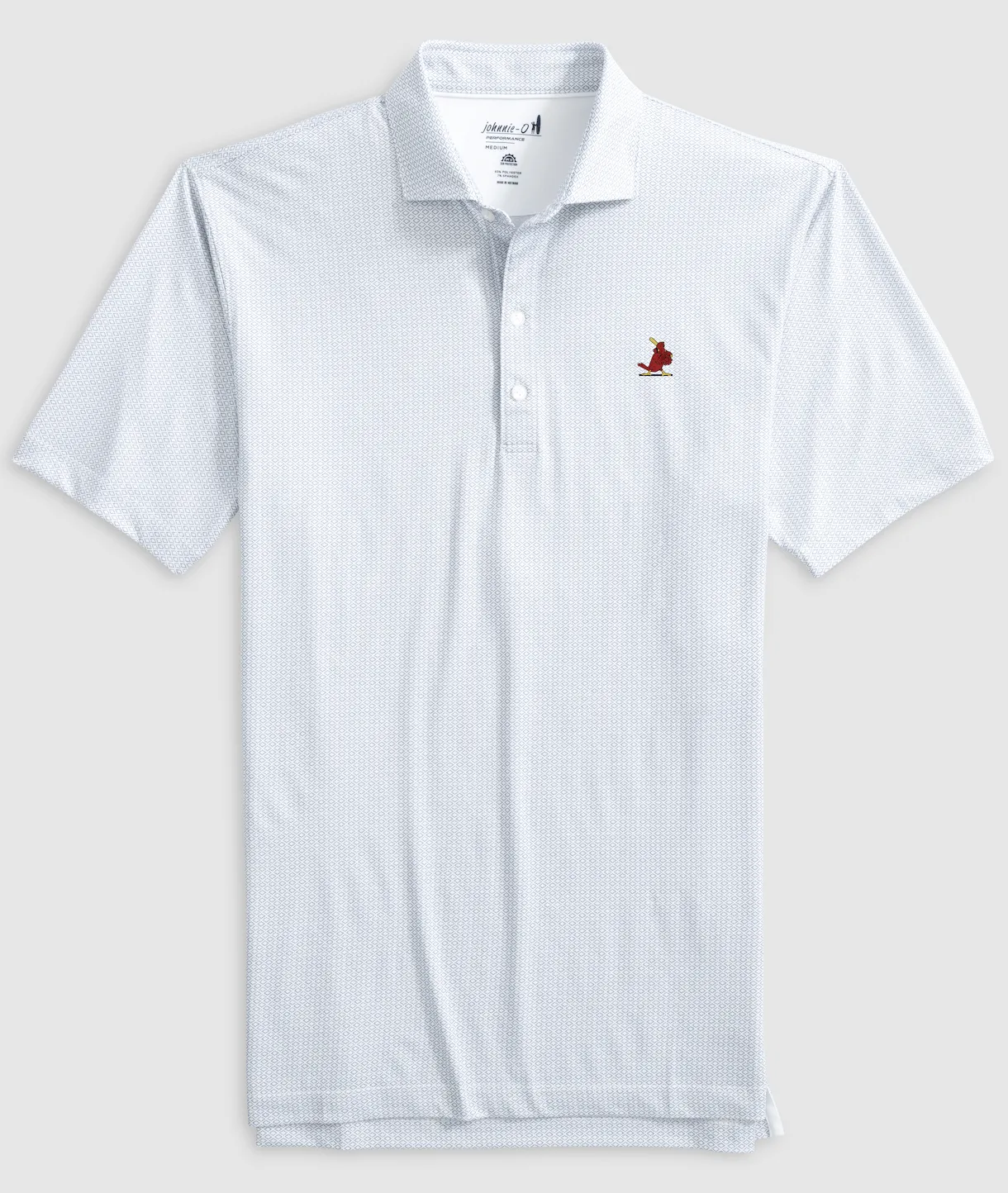 St. Louis Cardinals Slade Performance Jersey Printed Polo - Cooperstown Logo sold by Johnnie-O product image thumbnail 3
