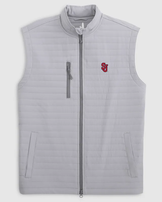 St. John's Crosswind Quilted Performance Vest sold by Johnnie-O