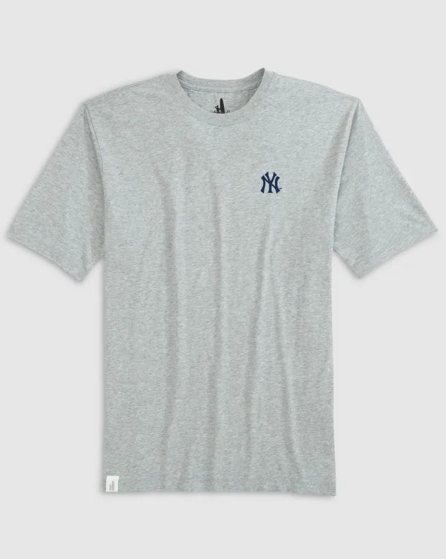 New York Yankees Heathered Spencer Cotton T-Shirt sold by Johnnie-O