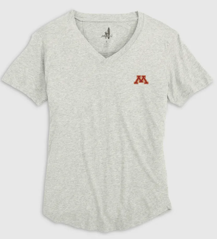 Women's Minnesota Merediths V-Neck T-Shirt sold by Johnnie-O