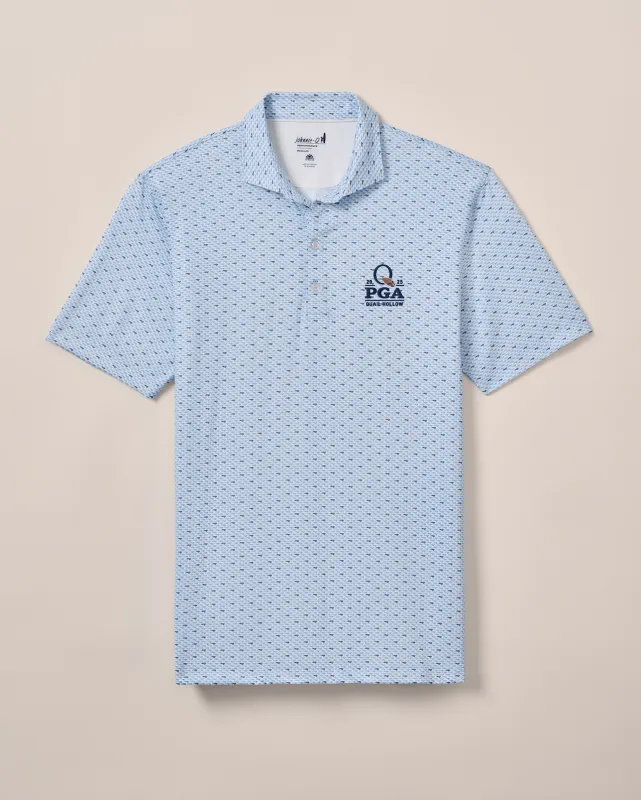 PGA Championship Quail Hollow NC Time Performance Jersey Polo made by Johnnie-O