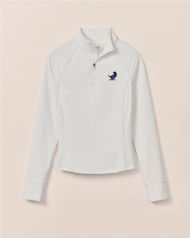 Women's TGL New York Golf Club Jasmine Striped Performance 1/4 Zip sold by Johnnie-O
