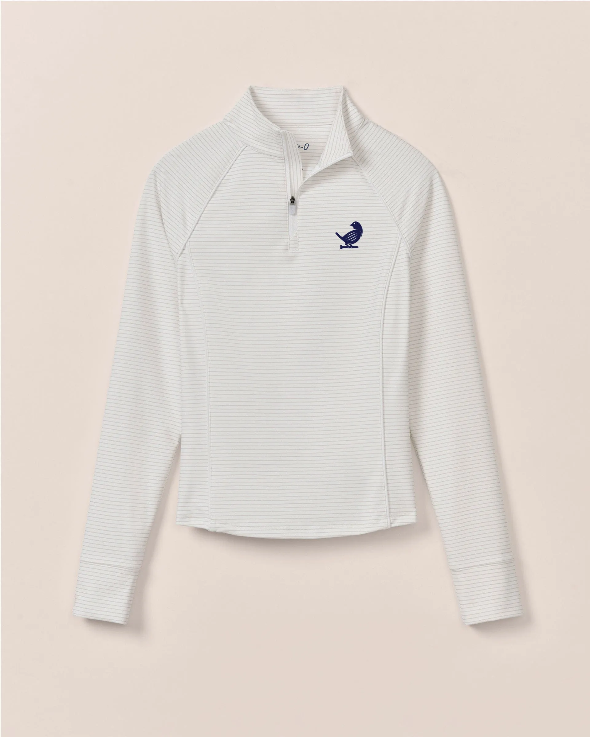 Women's TGL New York Golf Club Jasmine Striped Performance 1/4 Zip sold by Johnnie-O