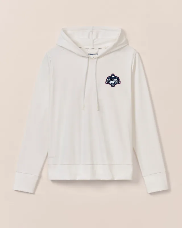 Women's UConn Hollow Nalla Performance Hoodie - 2025 Women's College Basketball Champions Logo sold by Johnnie-O