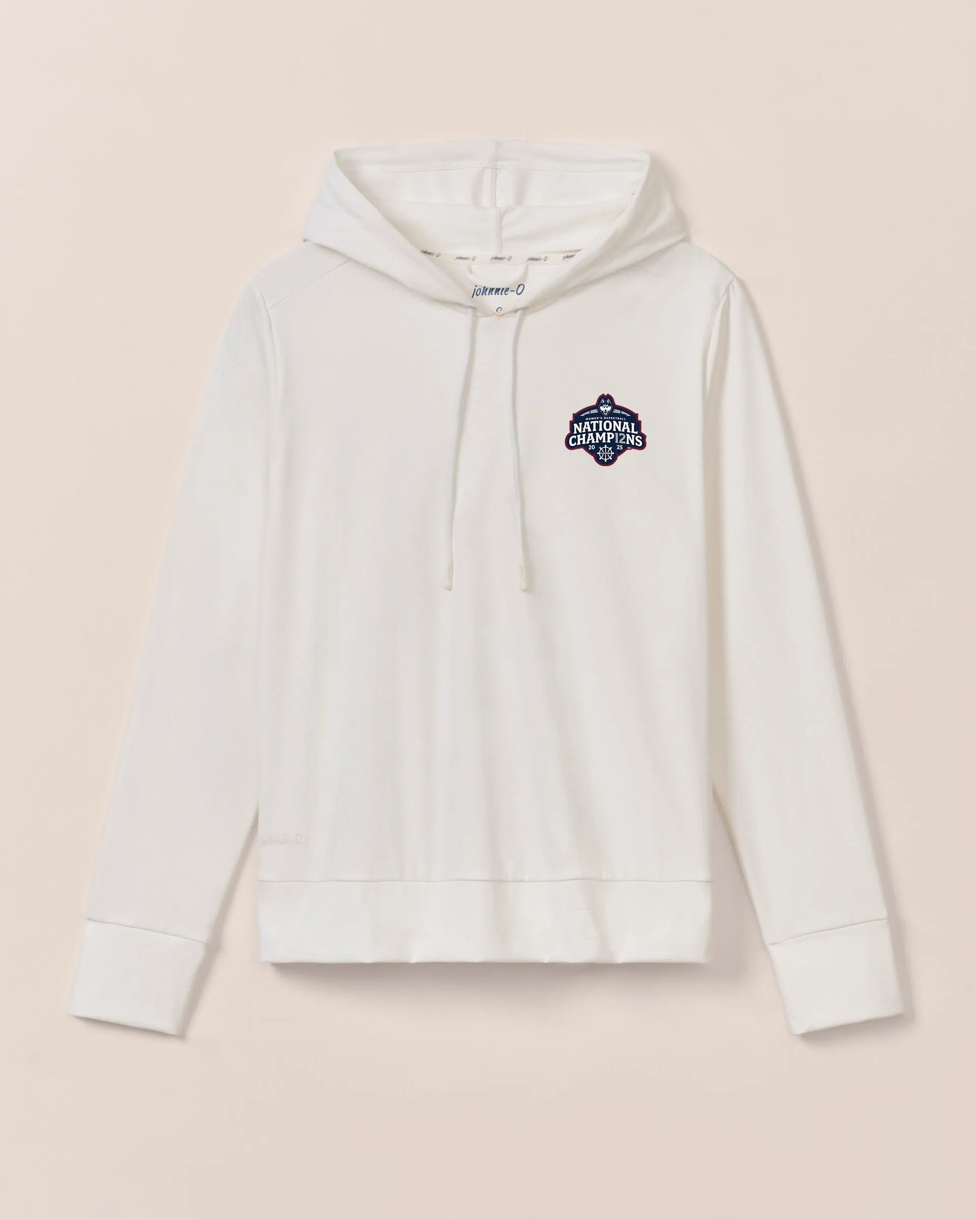 Women's UConn Hollow Nalla Performance Hoodie - 2025 Women's College Basketball Champions Logo sold by Johnnie-O