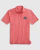 UConn Lyndonn Performance Jersey Striped Polo - 2025 Women's College Basketball Champions Logo sold by Johnnie-O