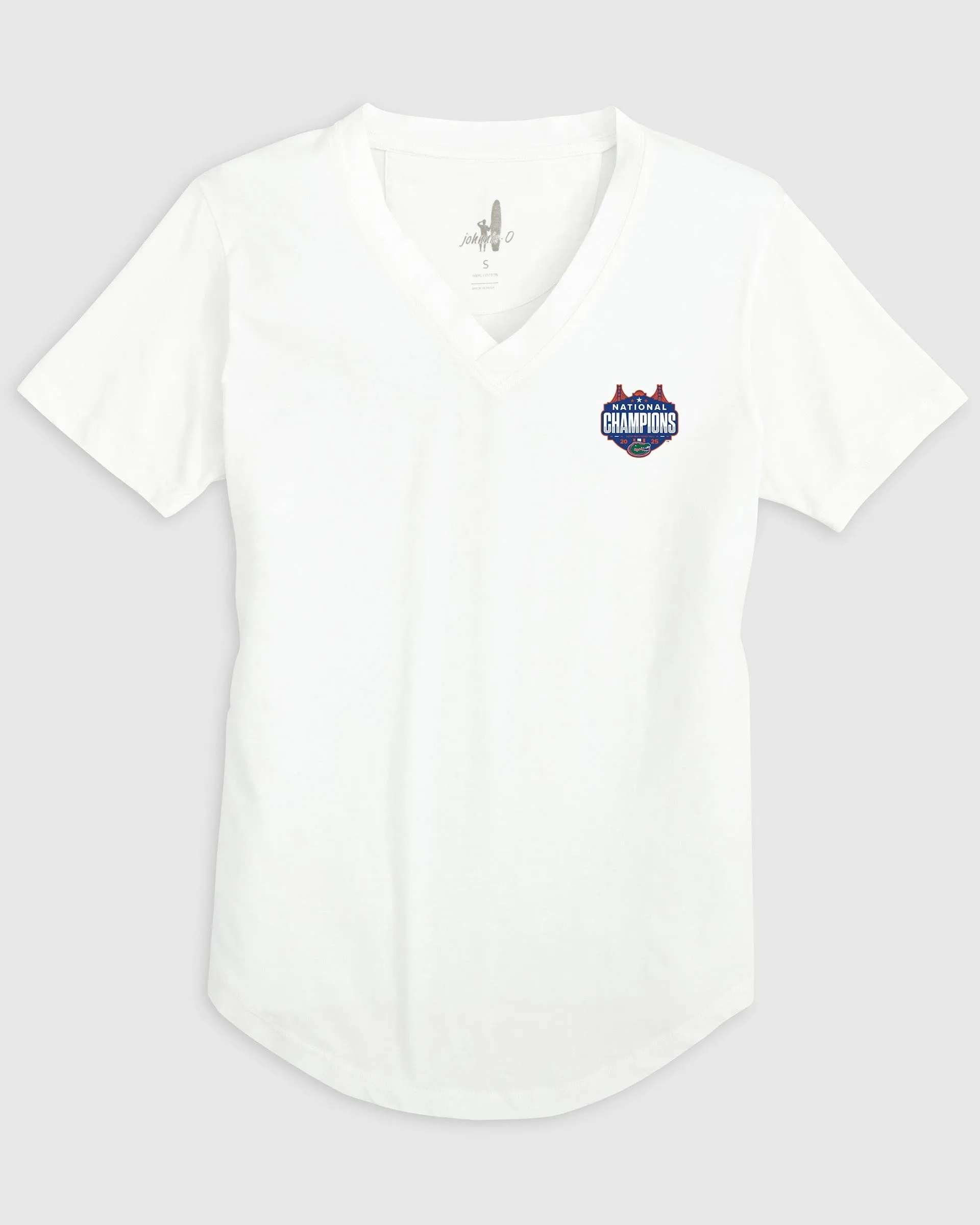 Women's Florida Merediths V-Neck T-Shirt - 2025 Men's College Basketball Champions Logo sold by Johnnie-O product image thumbnail 4