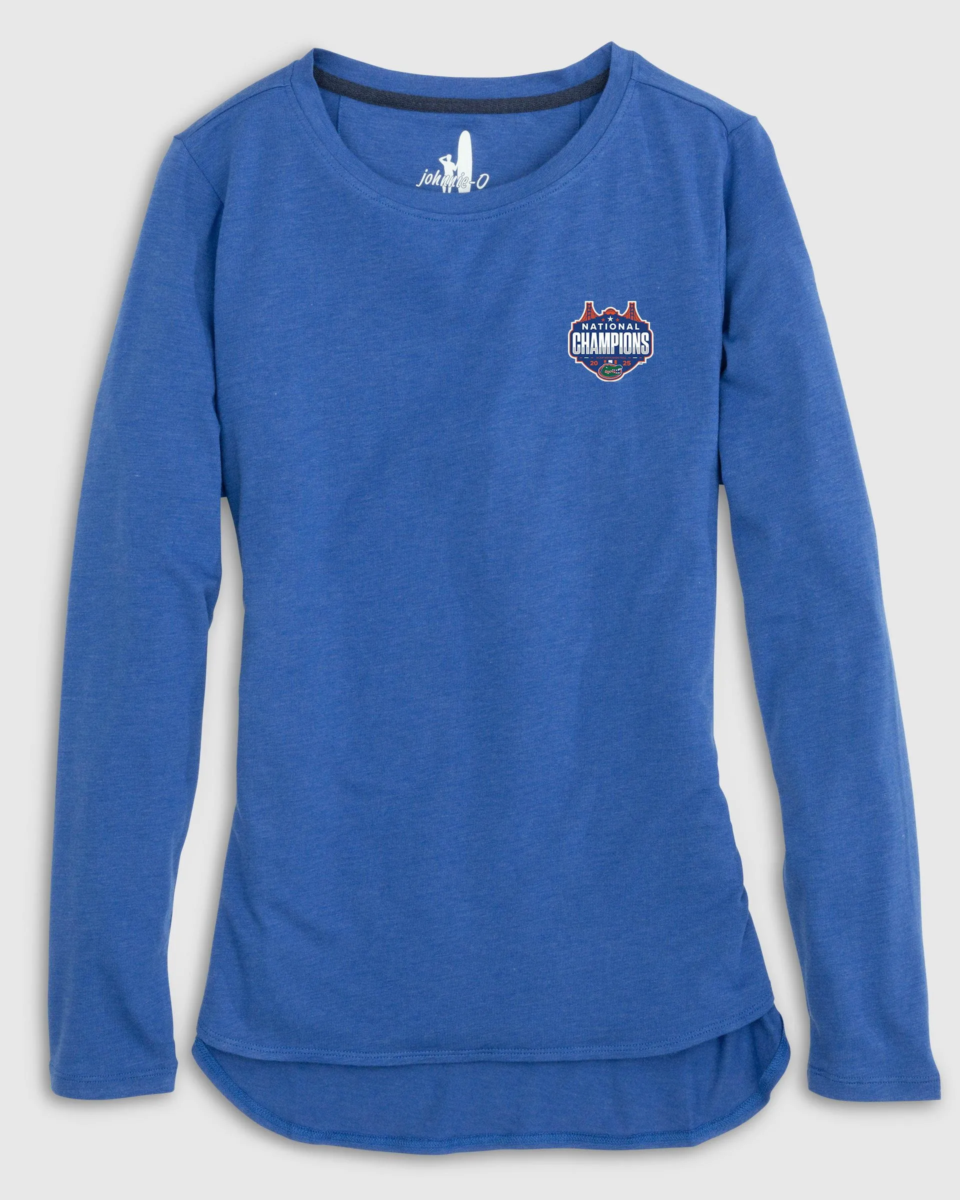 Women's Florida Addison Long Sleeve T-Shirt - 2025 Men's College Basketball Champions Logo sold by Johnnie-O