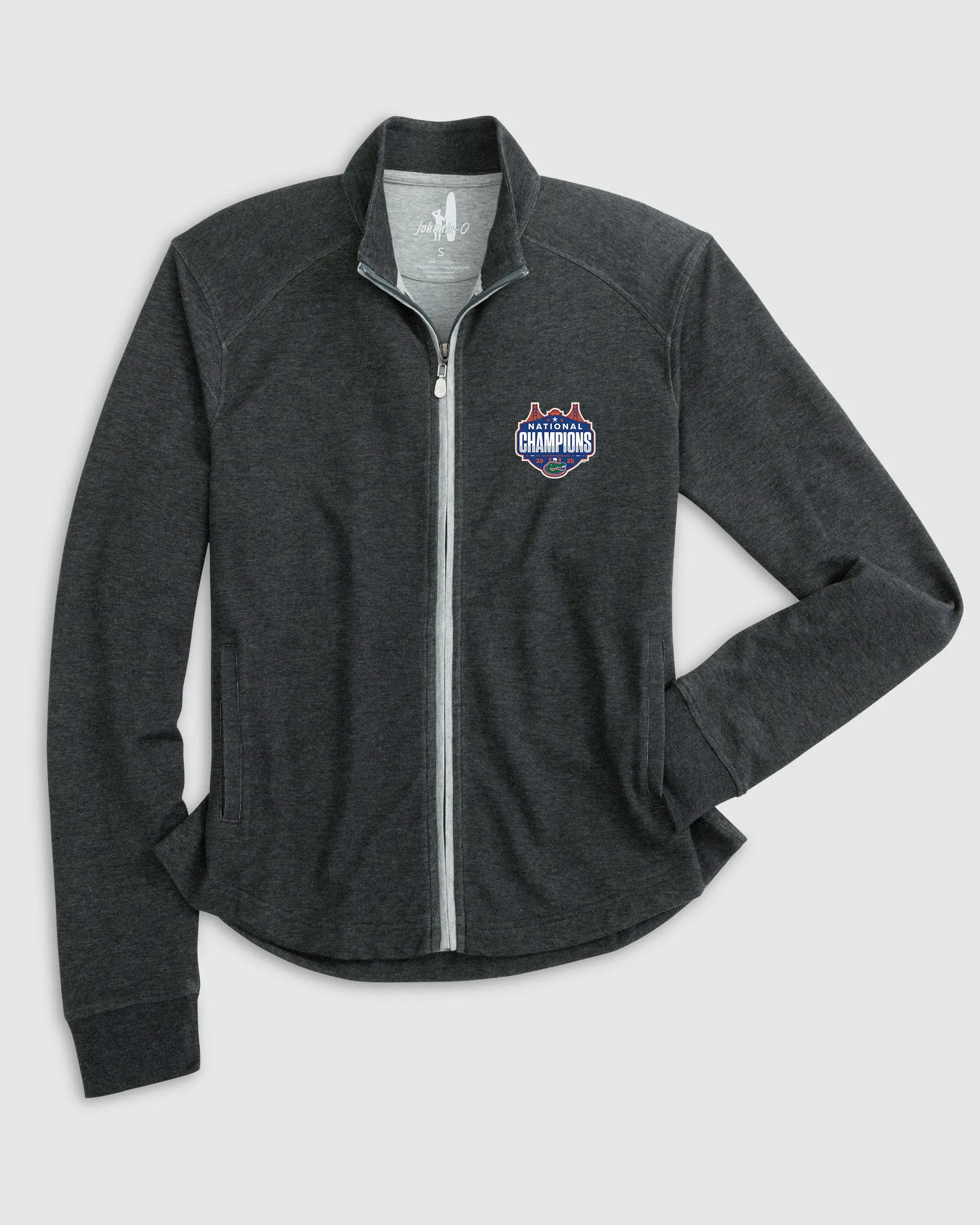 Women's Florida Tomi Full Zip Jacket - 2025 Men's College Basketball Champions Logo sold by Johnnie-O