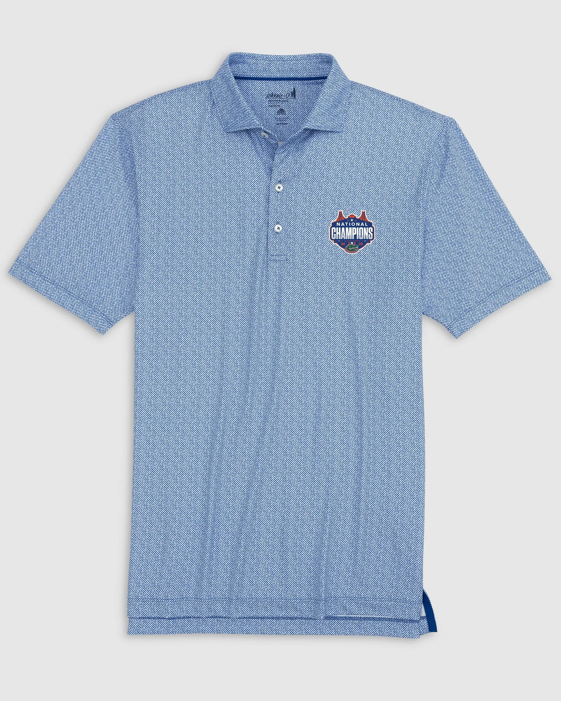 Florida Hinson Jersey Performance Polo - 2025 Men's College Basketball Champions Logo sold by Johnnie-O product image thumbnail 2