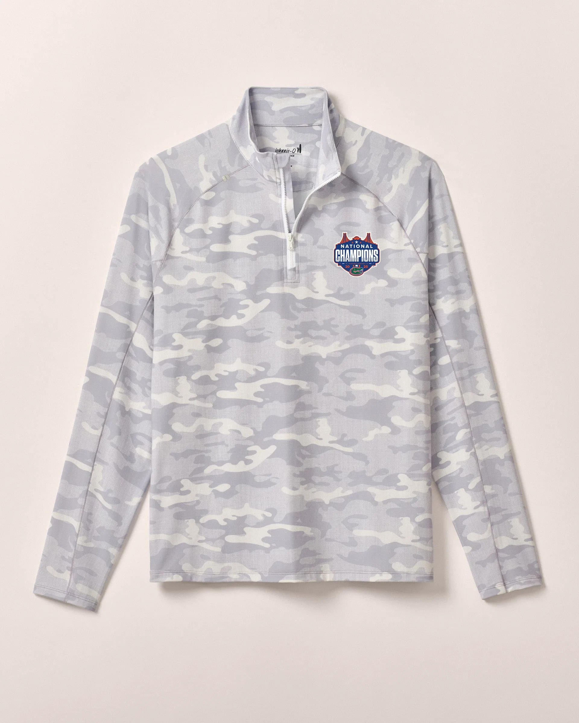 Florida Patton Performance Camo 1/4 Zip - 2025 Men's College Basketball Champions Logo sold by Johnnie-O product image thumbnail 2