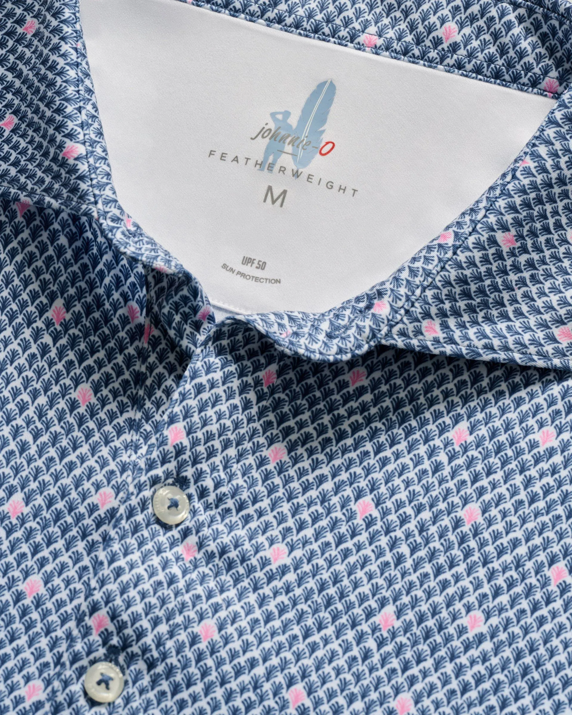 Big & Tall Featherweight Performance Polo - Fernando Print sold by Johnnie-O product image thumbnail 5