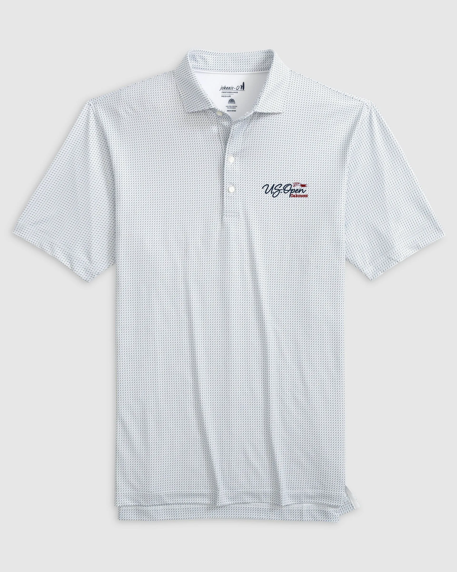 125th U.S. Open Tee Time Performance Jersey Polo - Flag Logo sold by Johnnie-O product image thumbnail 4