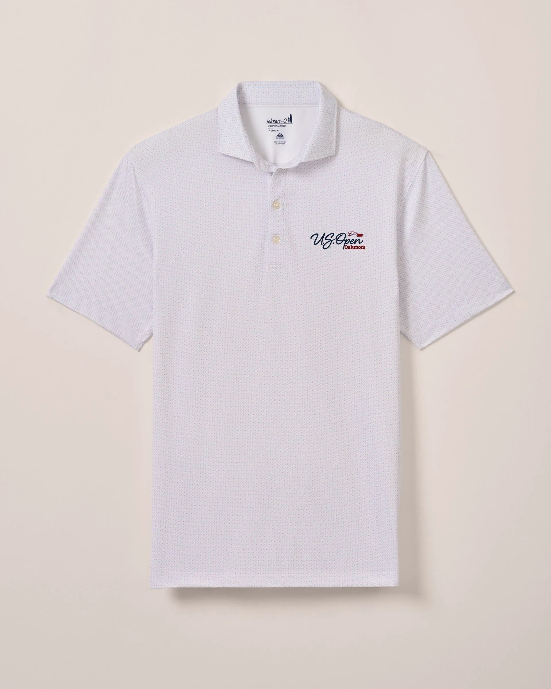 125th U.S. Open Tee Time Performance Jersey Polo - Flag Logo sold by Johnnie-O product image thumbnail 3
