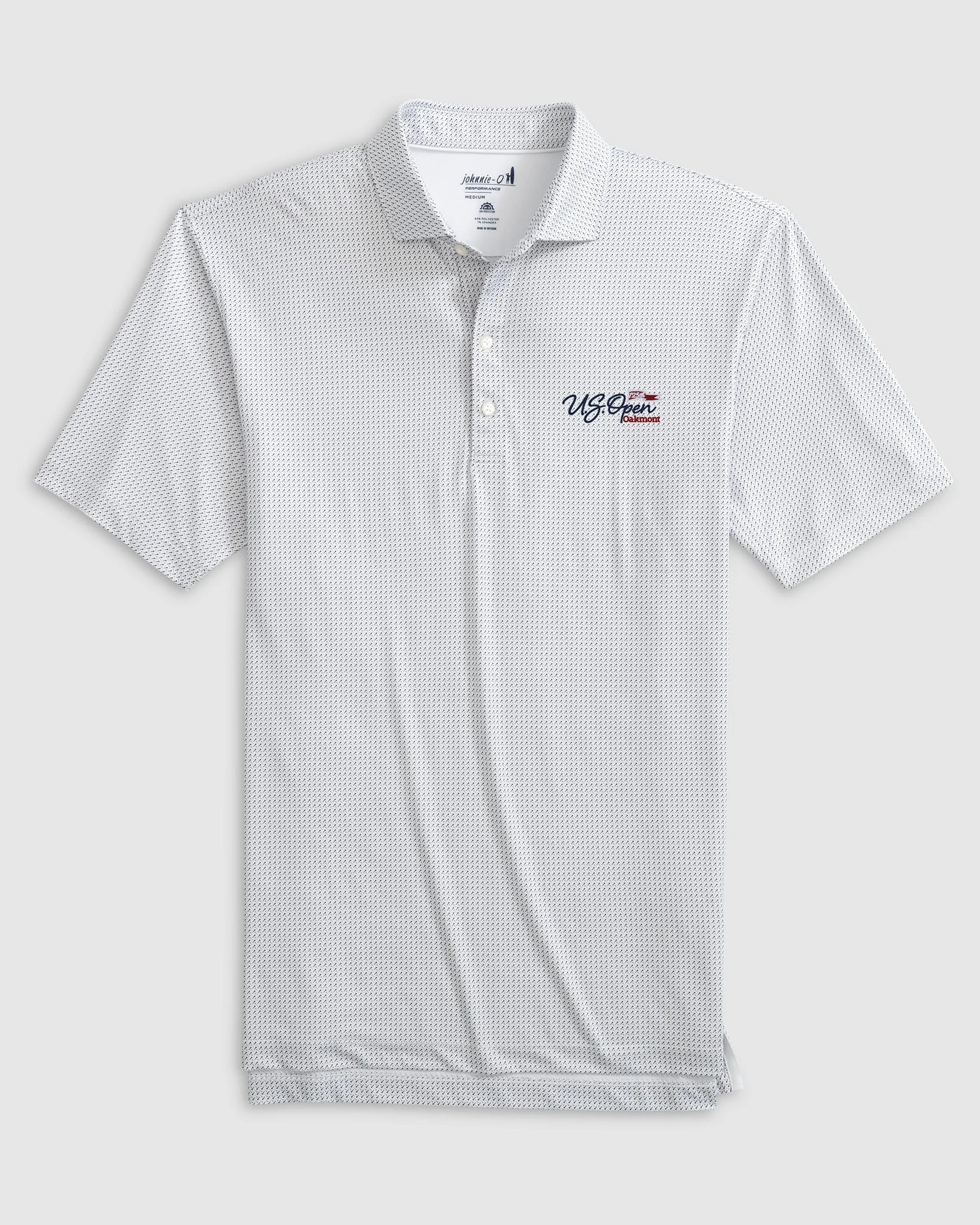 125th U.S. Open Tee Time Performance Jersey Polo - Flag Logo sold by Johnnie-O product image thumbnail 2