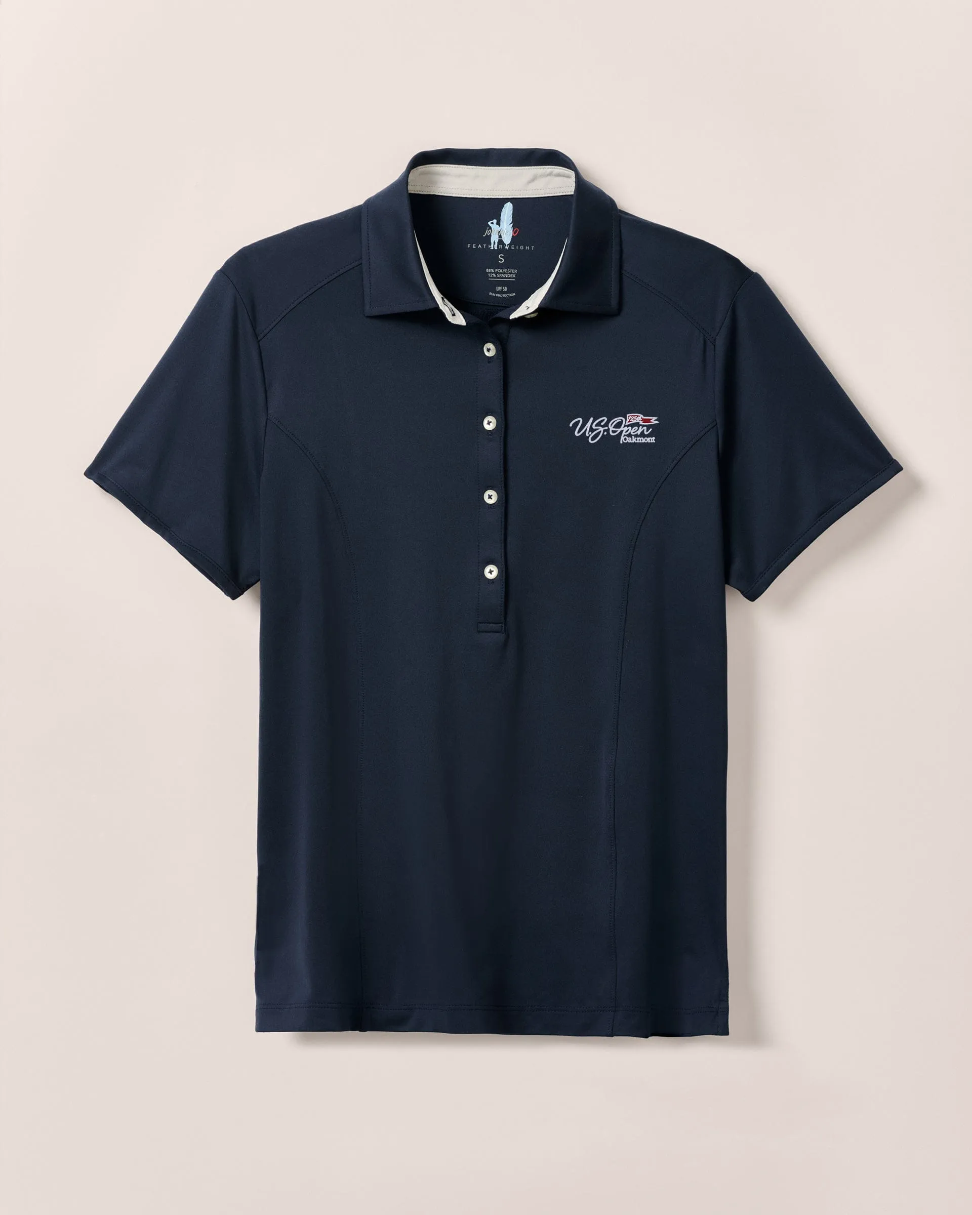 Women's 125th U.S. Open Angela Performance Polo - Flag Logo sold by Johnnie-O product image thumbnail 2