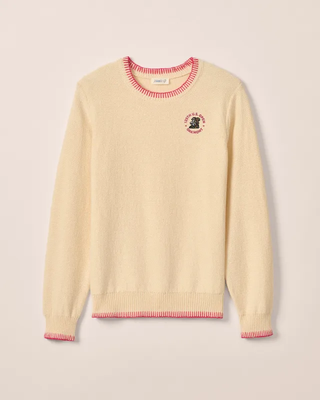 Women's 125th U.S. Open Blanche Cotton Blend Crewneck Sweater sold by Johnnie-O