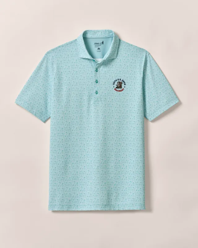 125th U.S. Open Performance Mesh Polo - Junes Print sold by Johnnie-O