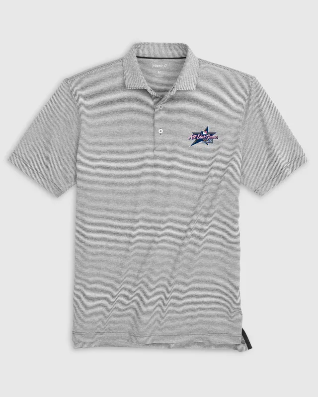 MLB All Star Game 2025 Lyndonn Striped Performance Jersey Polo sold by Johnnie-O