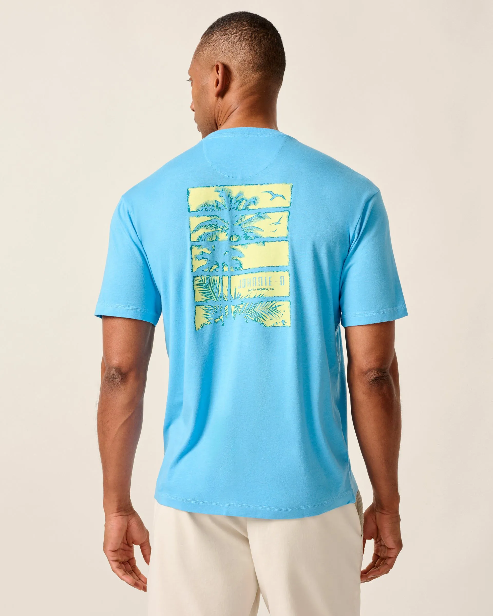 Palm Paradise Graphic Pocket T-Shirt sold by Johnnie-O