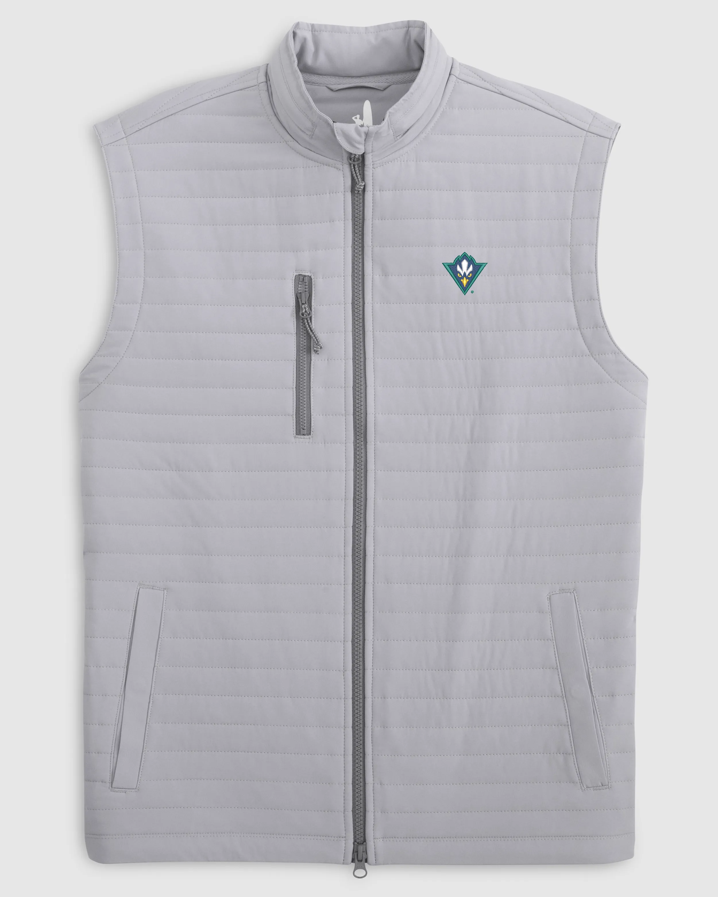 University of North Carolina Wilmington Crosswind Quilted Performance Vest sold by Johnnie-O
