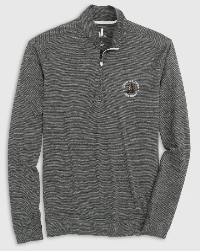 125th U.S. Open Vaughn Striped Performance 1/4 Zip sold by Johnnie-O